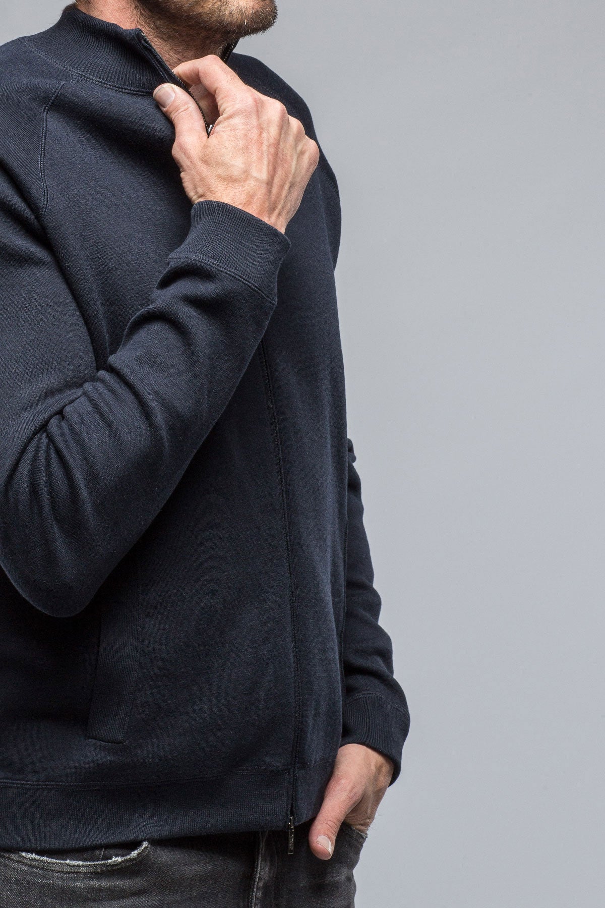 Dario Double Full Zip Silk Cotton Shirt | Mens - Sweaters | Baldassari