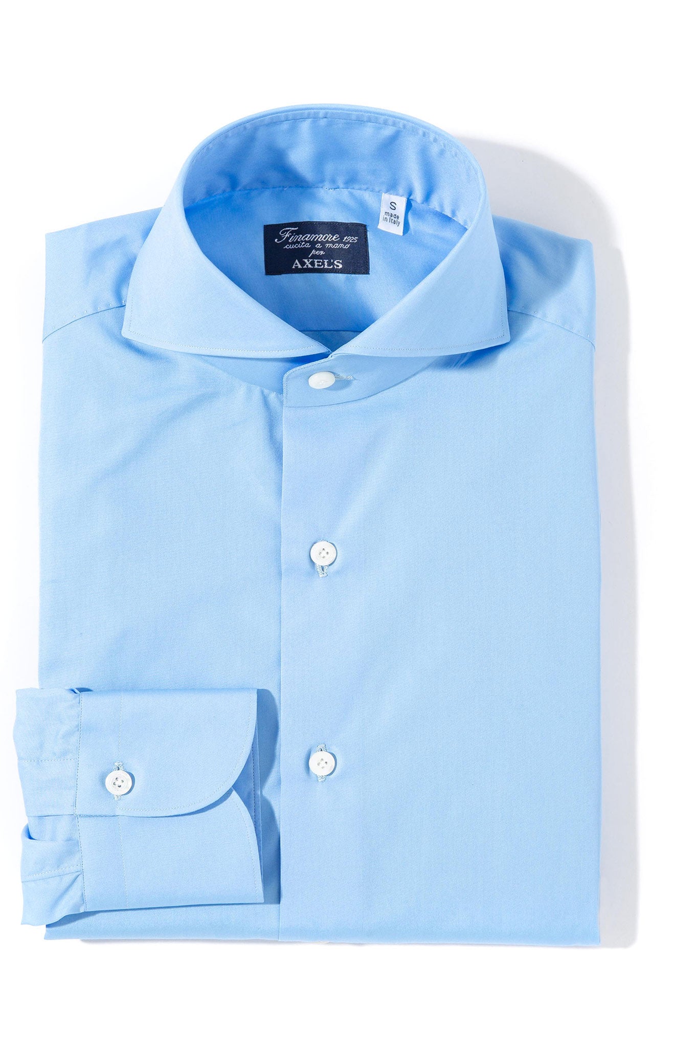 Milan Dress Shirt In Mediterranean Blue | Mens - Shirts - Dress | Finamore Napoli