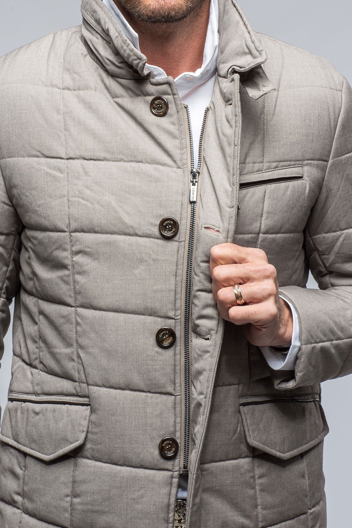Exeter Quilted Coat | Warehouse - Mens - Outerwear - Cloth | Gimo's