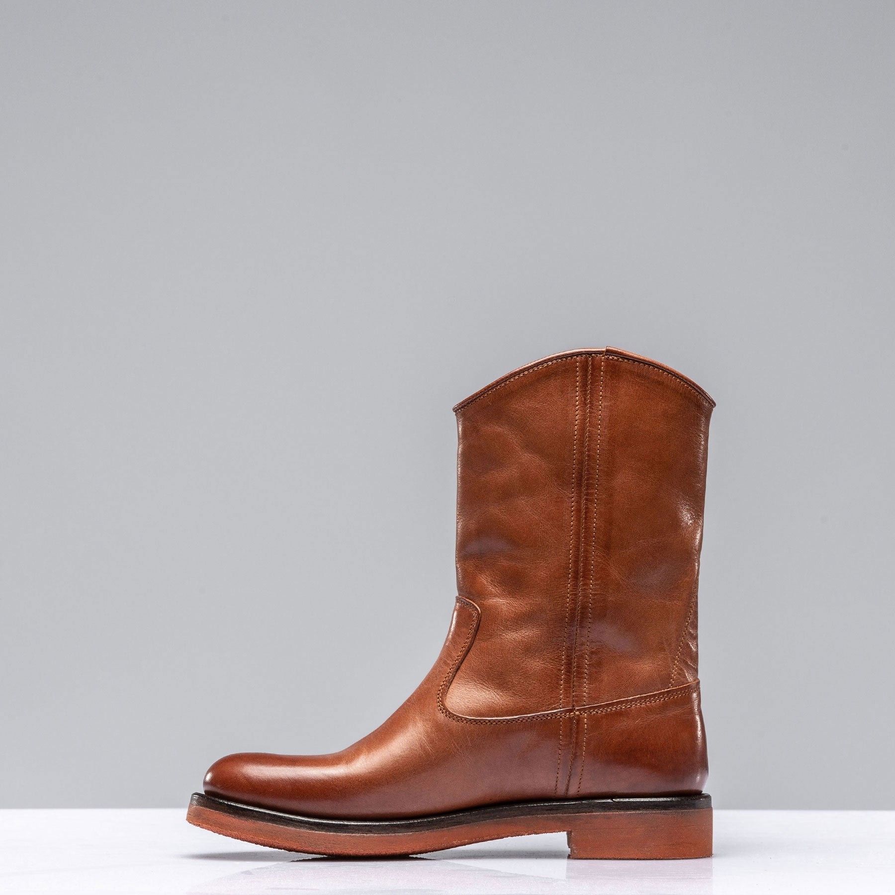 Stivaletto Boot In Cognac | Ladies - European Boots | Alberto Fasciani