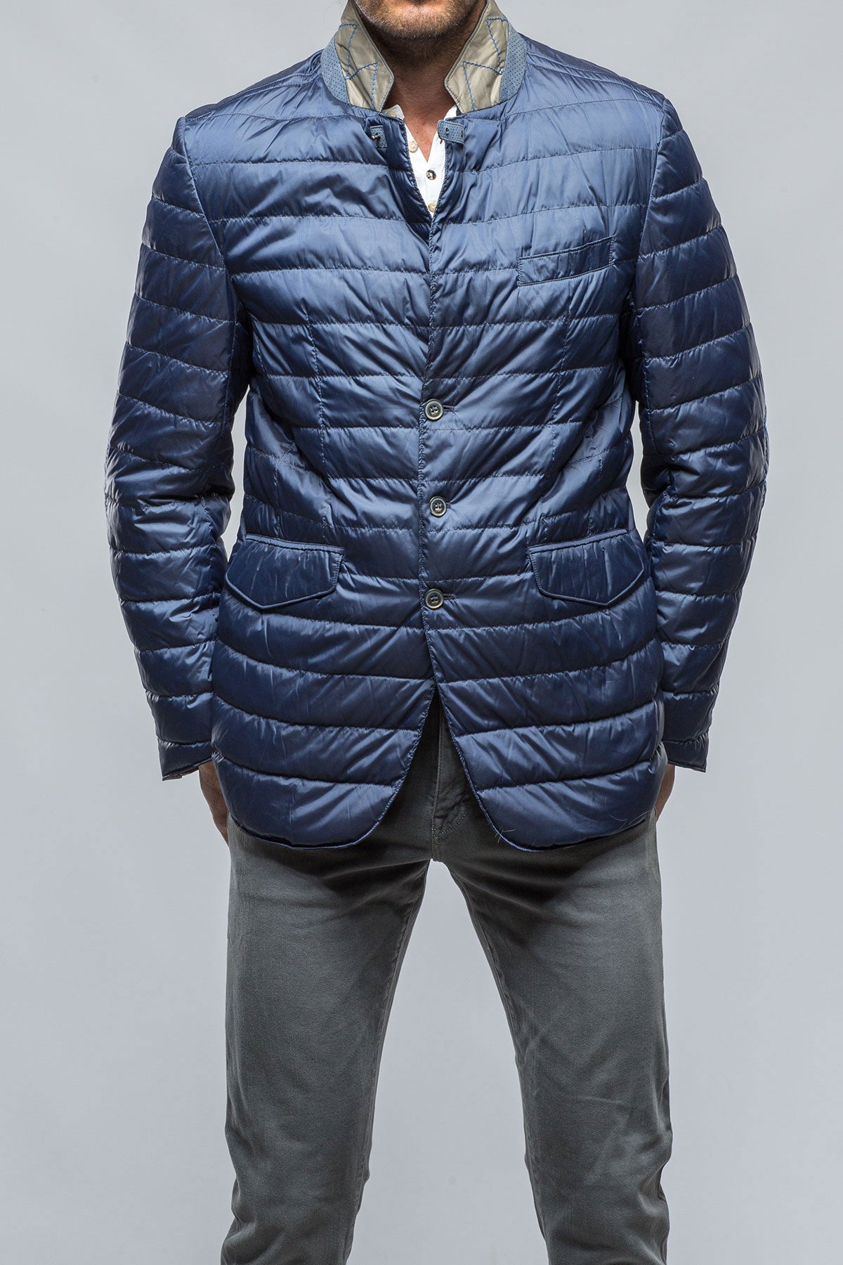 Ryder Jacket In Blue | Warehouse - Mens - Outerwear - Cloth | Gimo's