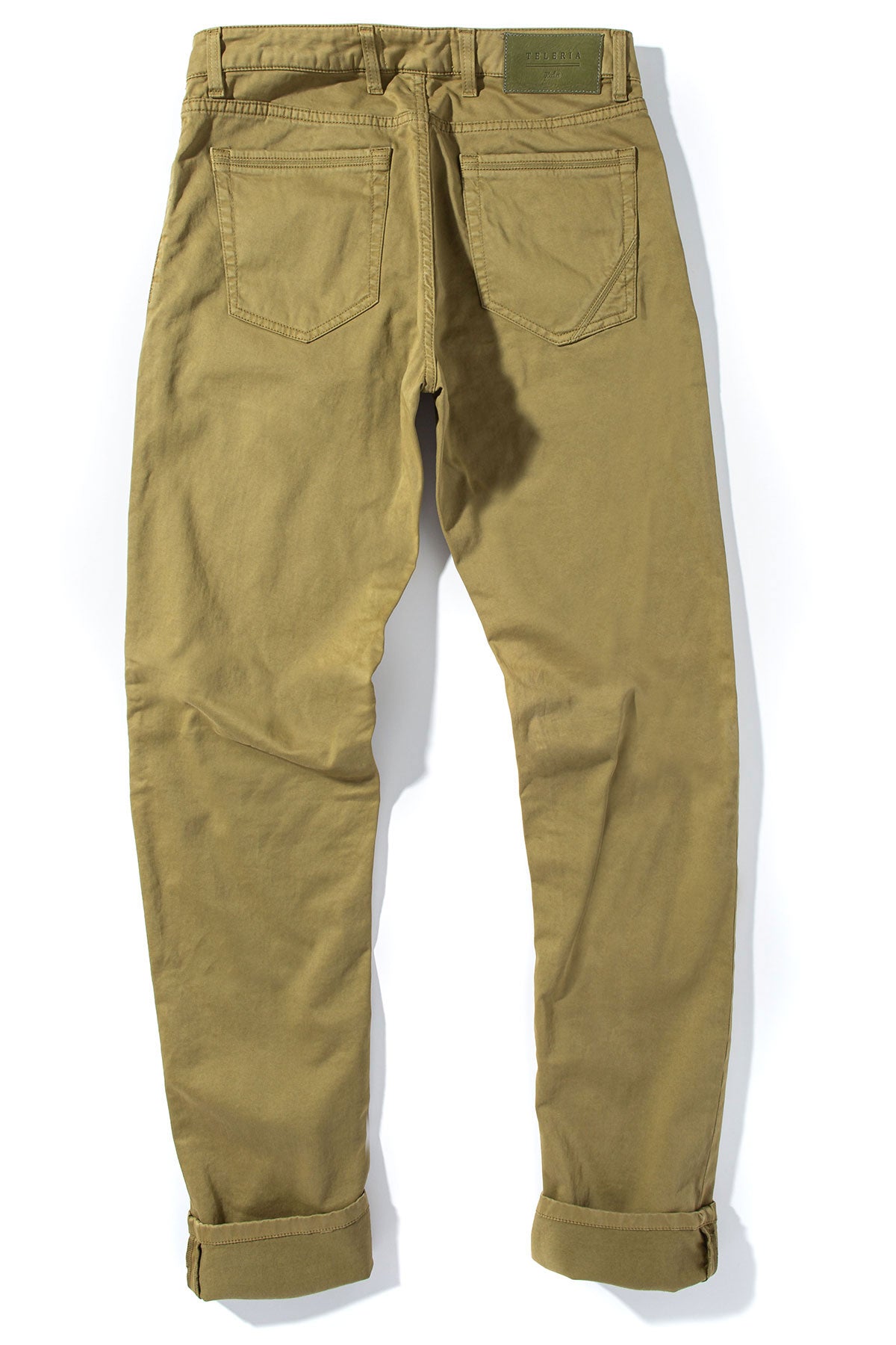 Yuma Slim Soft Touch In Khaki | Mens - Pants - 5 Pocket | Teleria Zed