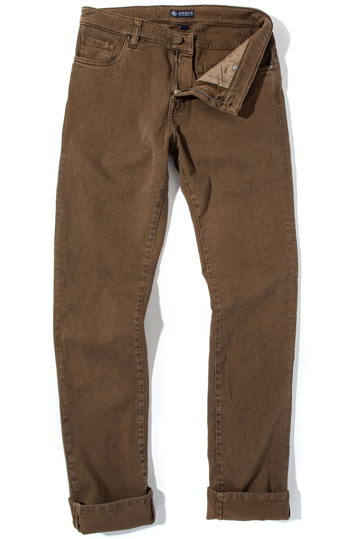 Taos Slim Cotton/Linen Denim in Liquirizia | Mens - Pants - 5 Pocket | Axel's Premium Denim