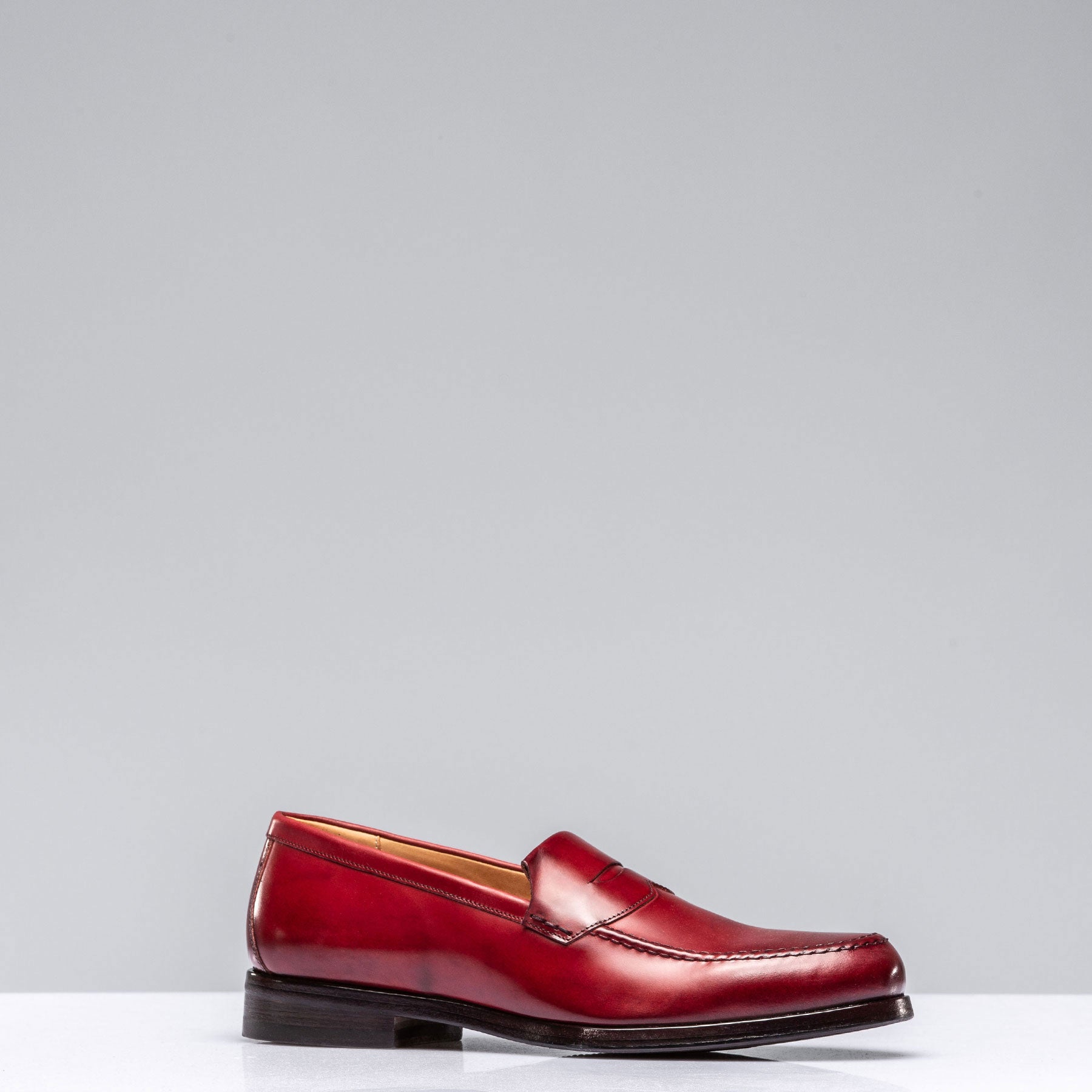 Alberto Fasciani Lucro Loafer In Antique Cherry Mens - Shoes