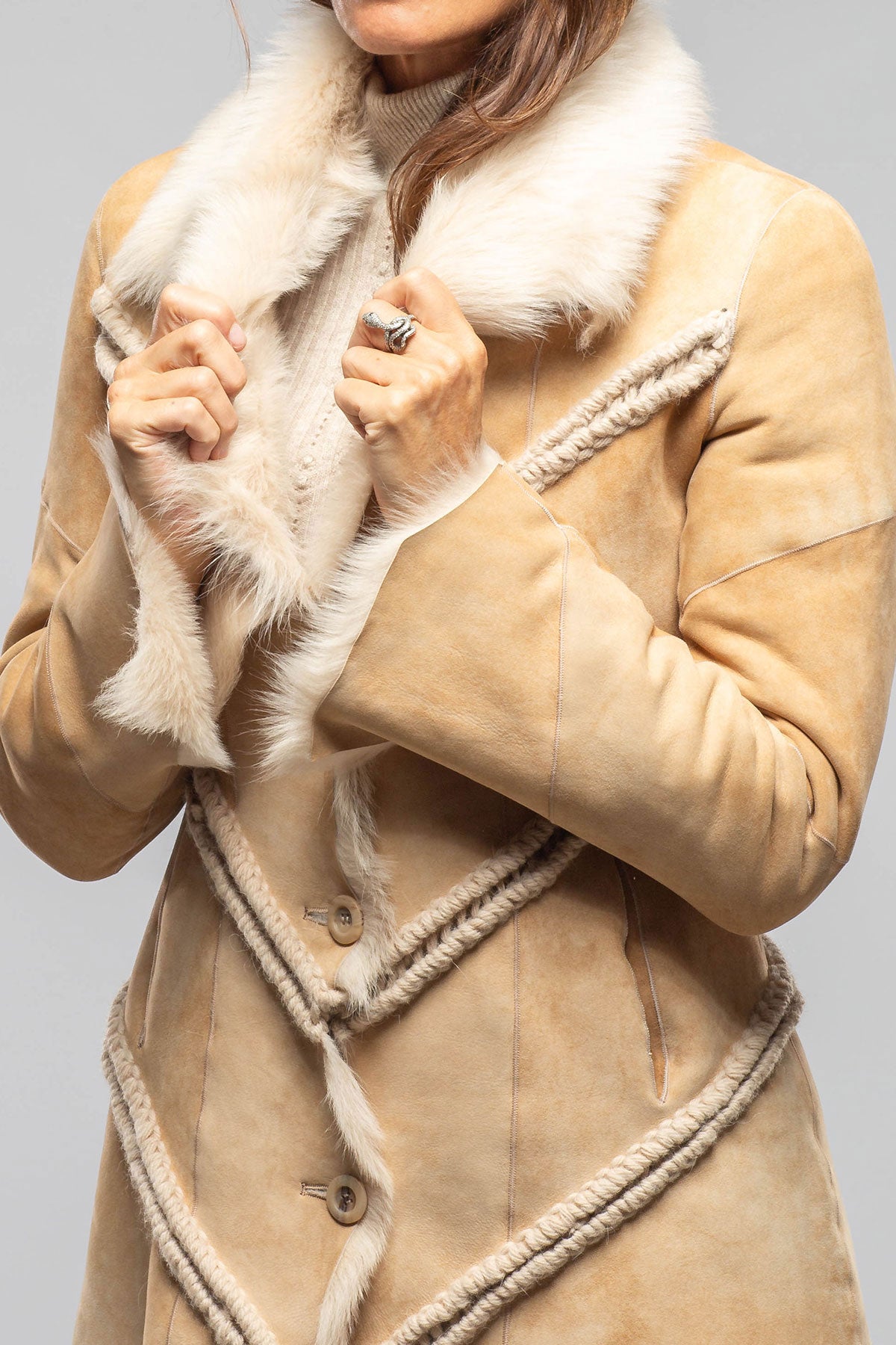 Amaya Shearling In Vintage Palomino | Ladies - Outerwear - Shearling | Artico
