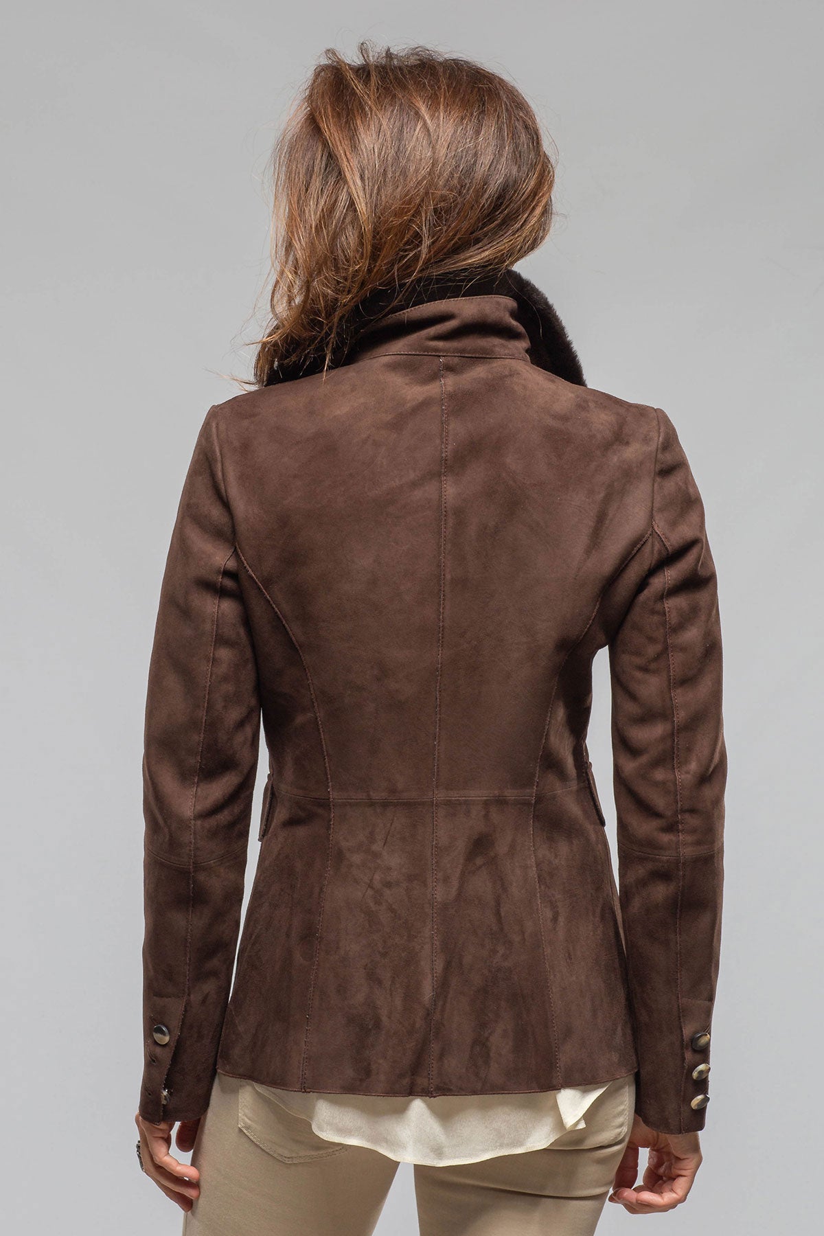 Federica Suede Blazer In Chocolate | Ladies - Outerwear - Leather | Artico