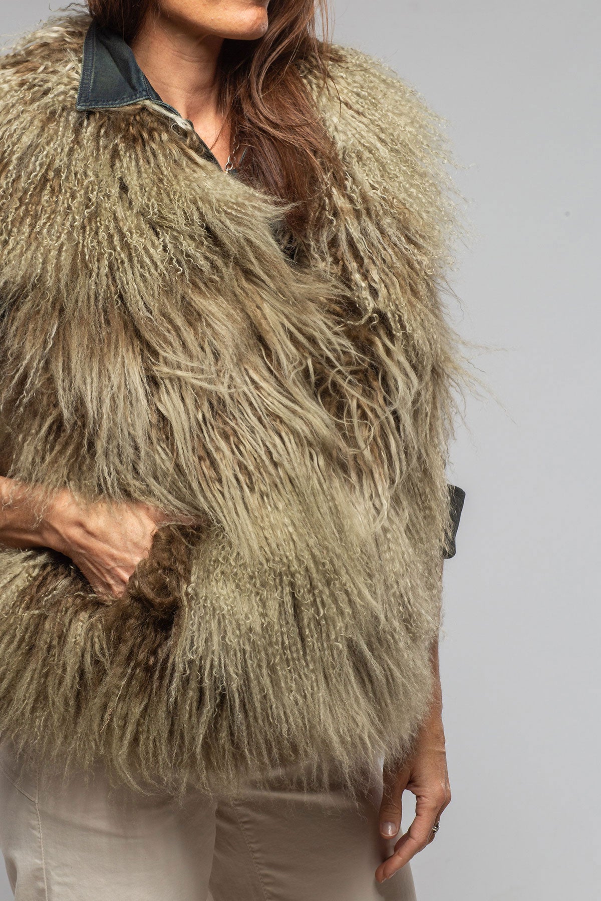 Kazakh Reversible Mongolian Shearling Vest | Ladies - Outerwear - Shearling | Artico