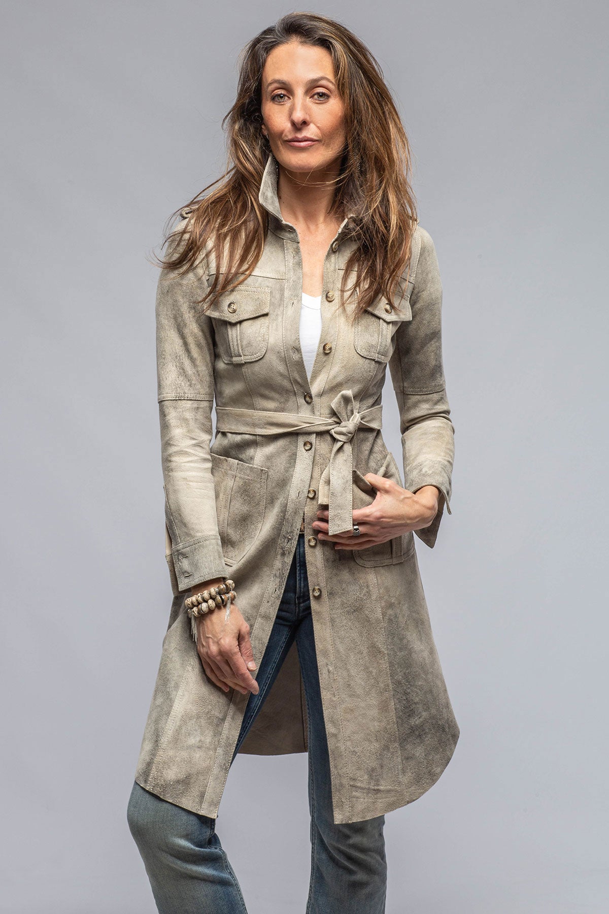 Artico Savannah Long Leather Shirt/Dress in Dress Ladies - Outerwear - Leather