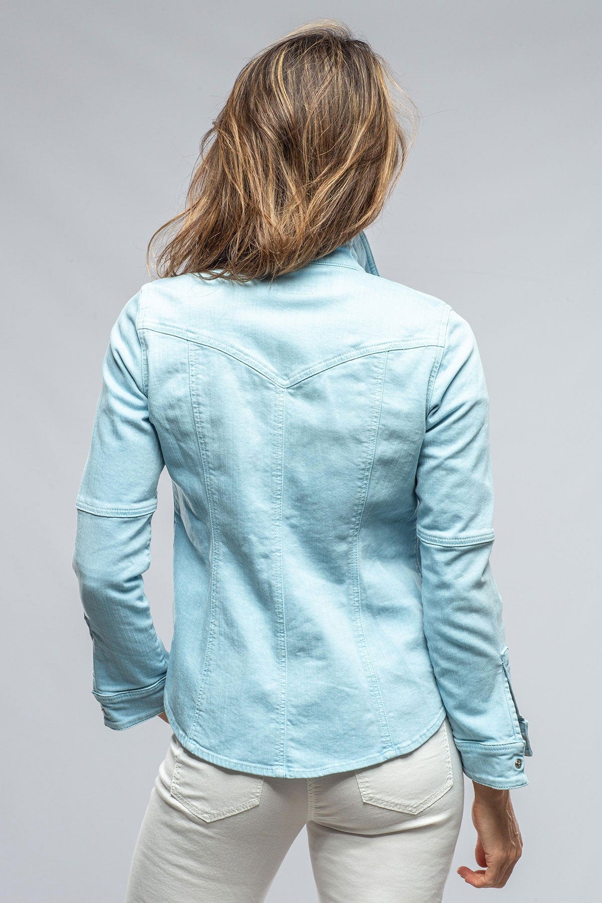 Sweetwater Denim Shirt In Washed Periwinkle | Ladies - Snap Shirts | Axel's Premium Denim