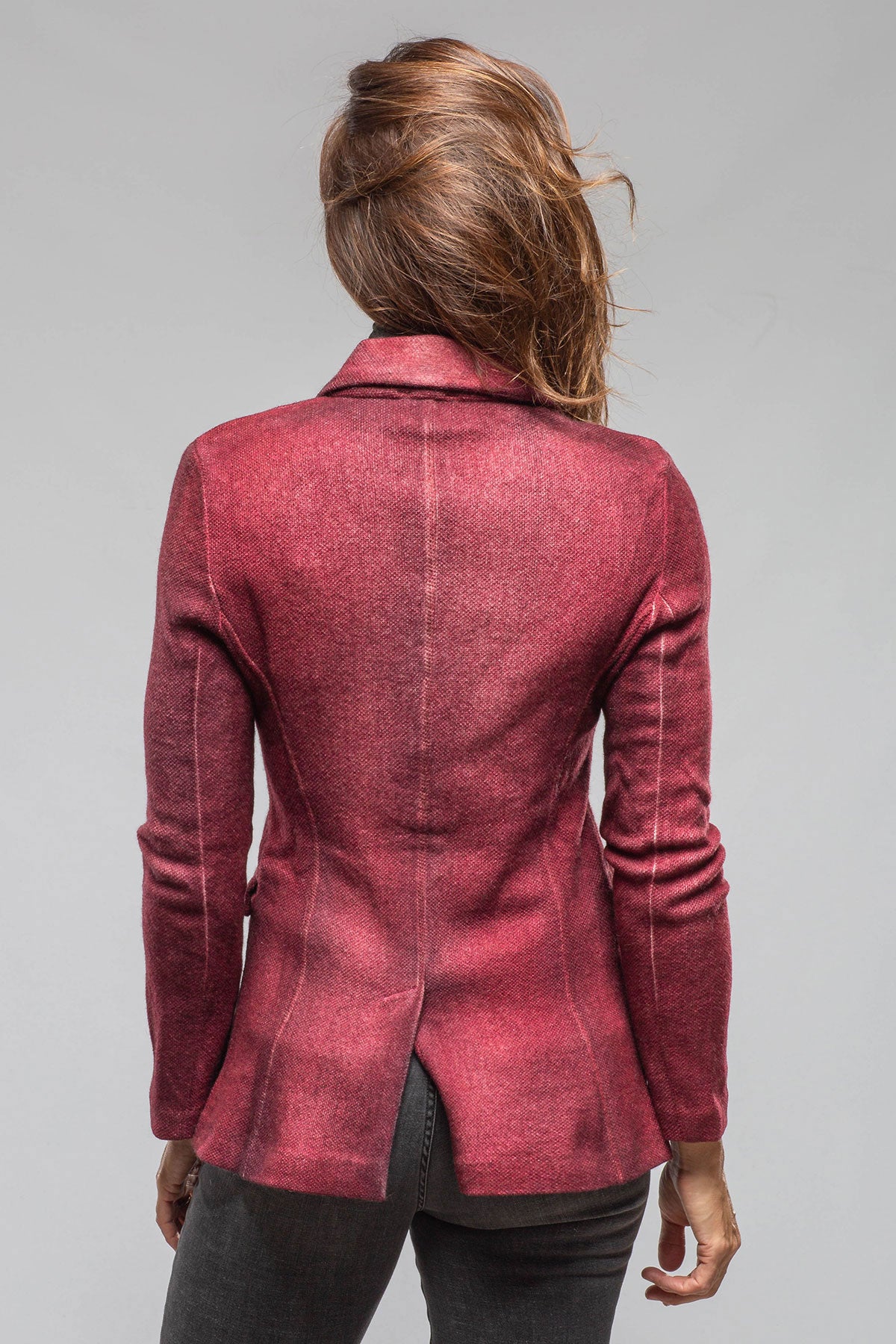 Avant Toi Borgo Hand Painted Blazer In Dark Wine Ladies - Tailored - Jackets