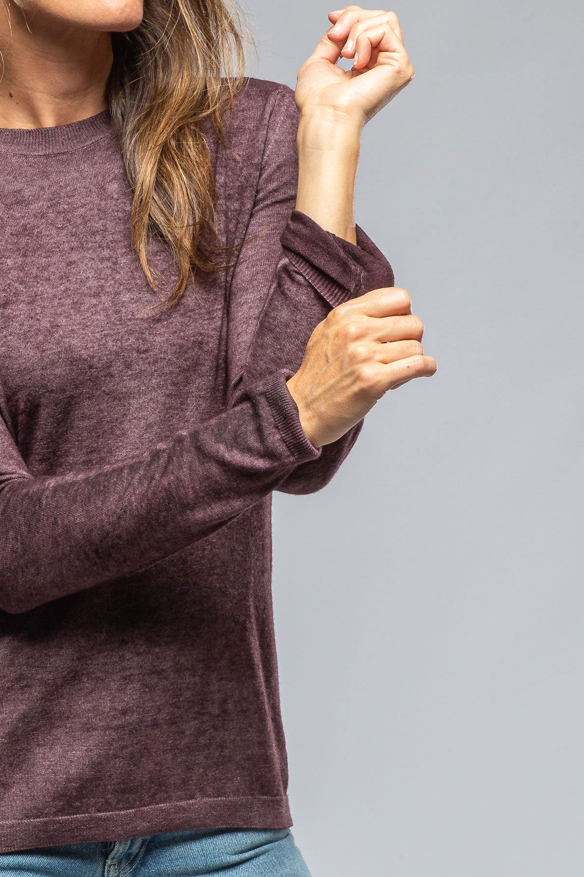 Avant Toi Lya Crew Neck In Seppia Ladies - Sweaters