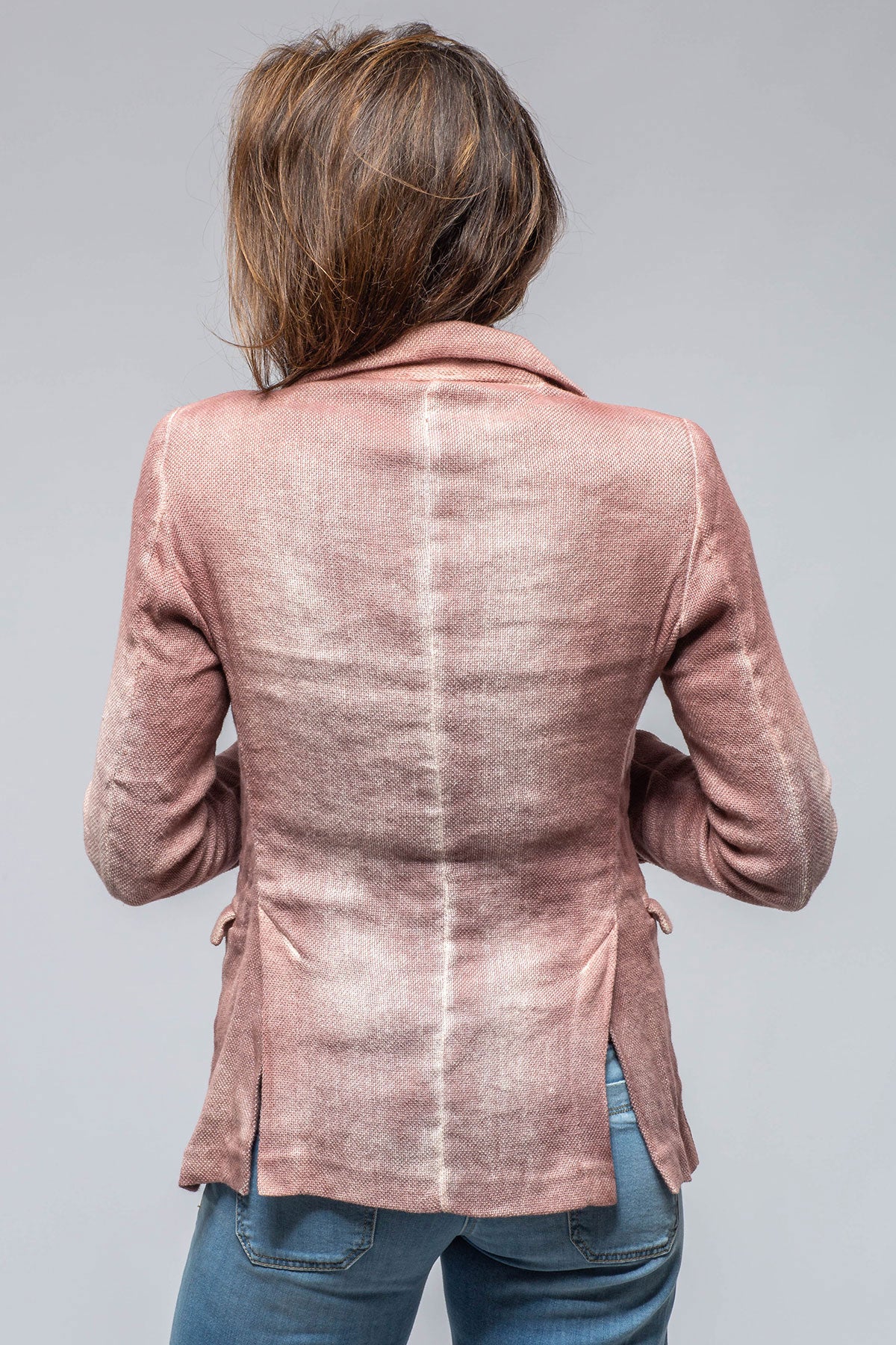 Avant Toi Pami Washed Hand Painted Blazer In English Rose Ladies - Tailored - Jackets