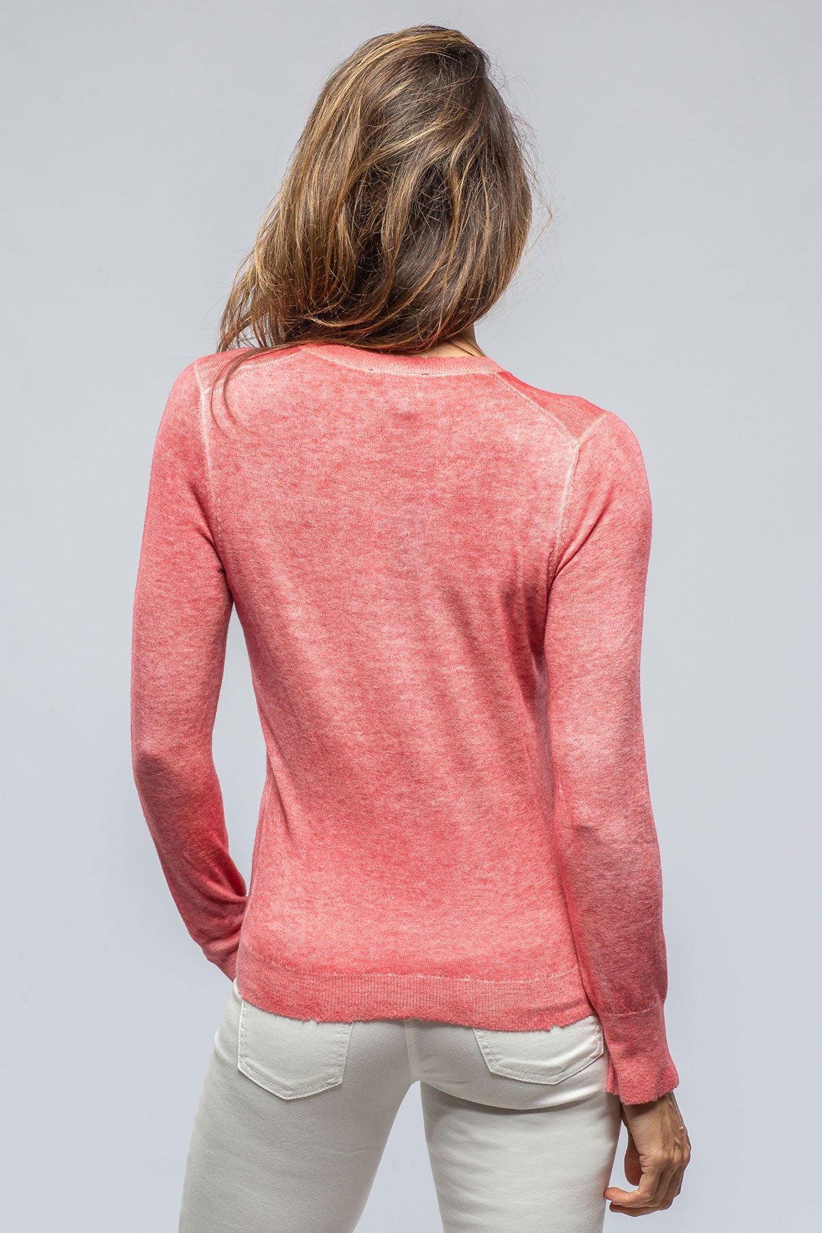 Avant Toi Pari V-Neck Sweater In Persimmons Ladies - Sweaters