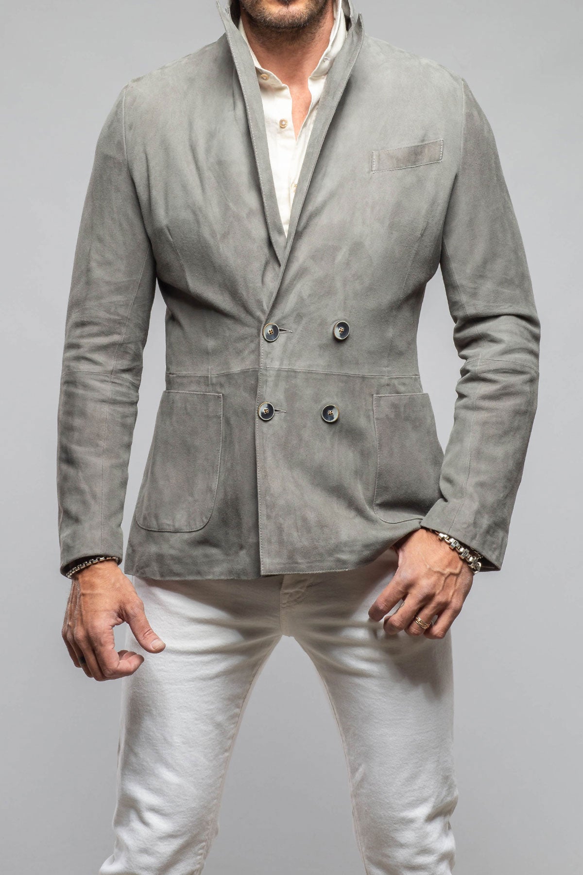 Axel's Florence Collection Baylor DB Suede Jacket Samples - Mens - Outerwear - Leather