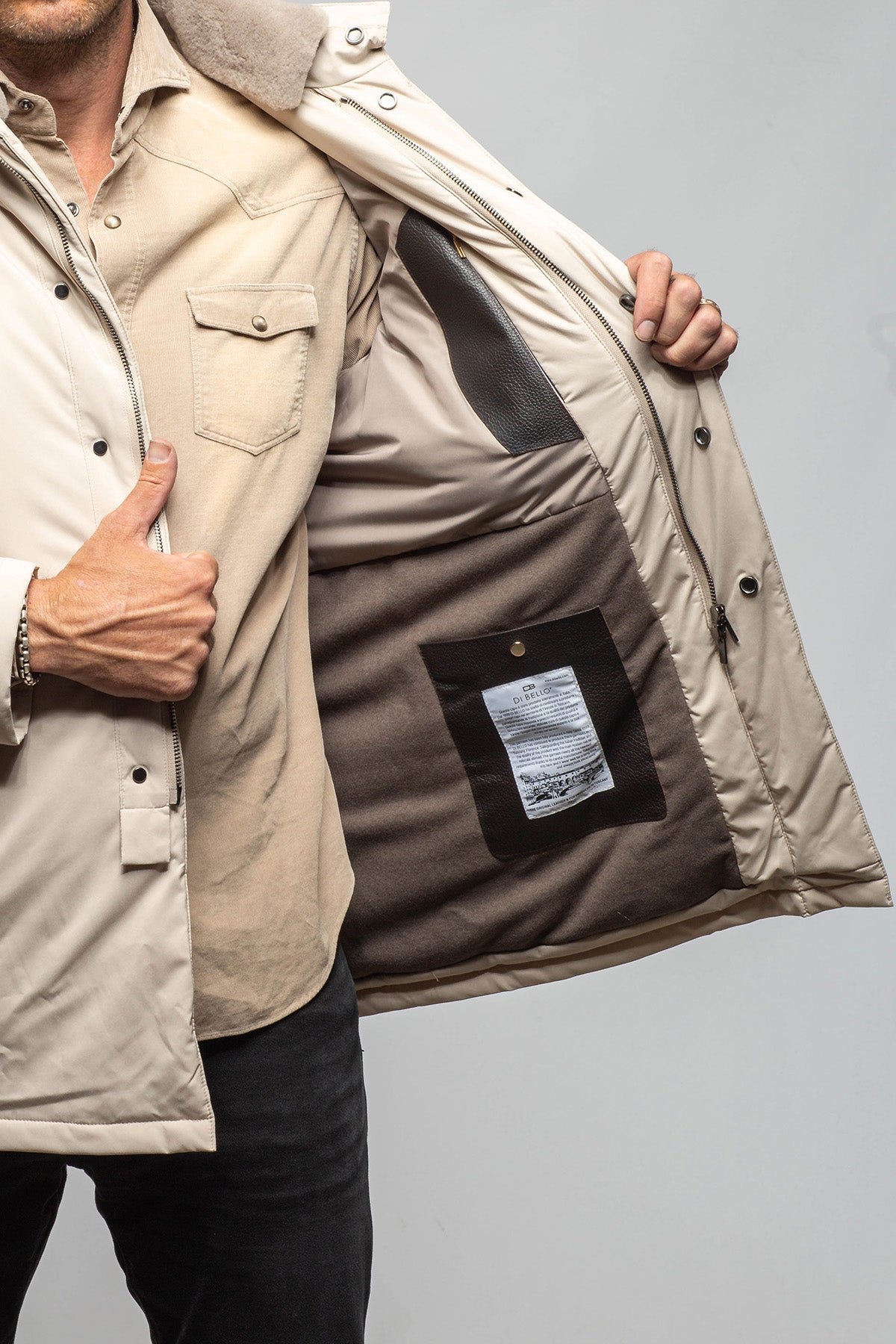 Axel's Florence Collection Baylor Technical Dress Jacket Samples - Mens - Outerwear - Leather