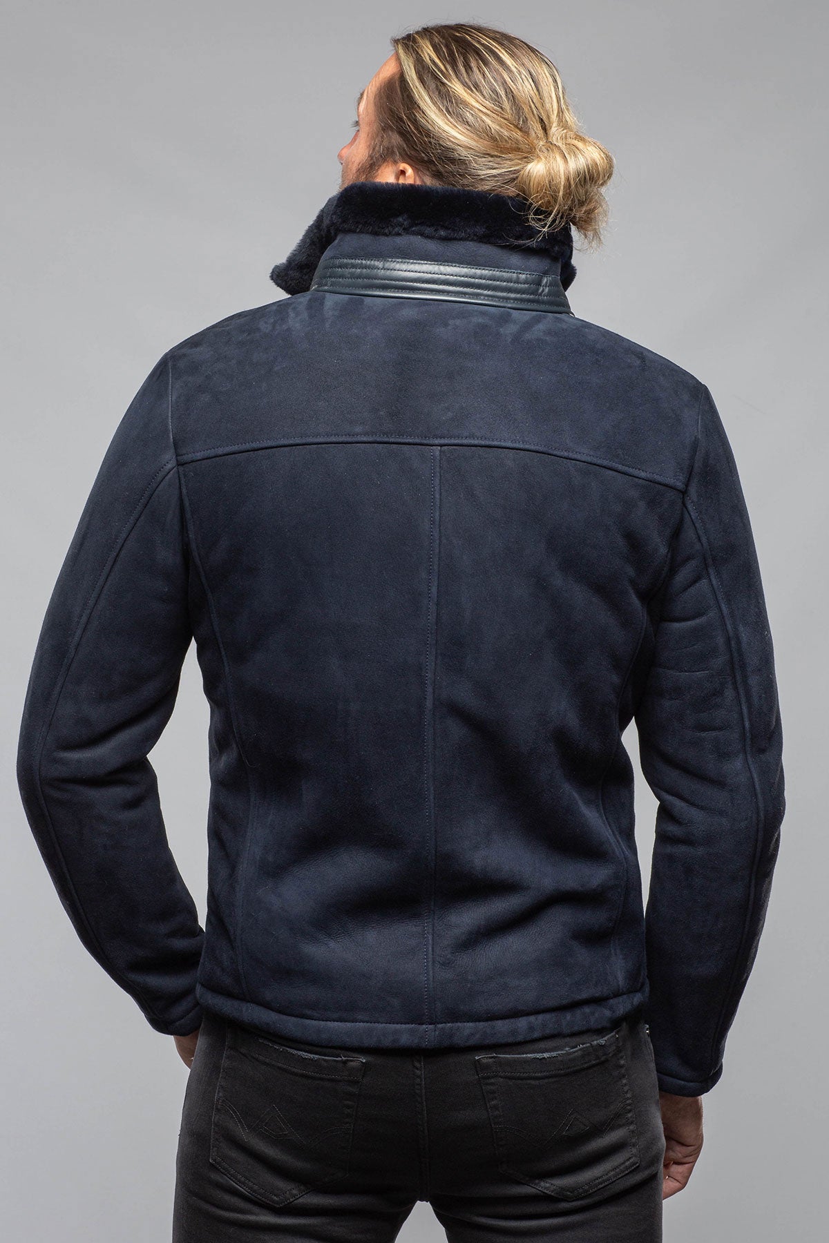 Axel's Florence Collection Bello Shearling In Navy Mens - Outerwear - Shearling