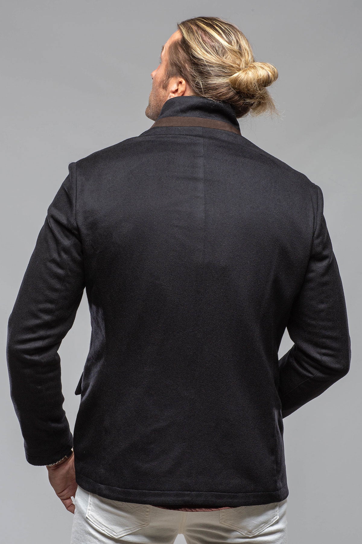 Axel's Florence Collection Bridgerton Cashmere Gentleman Jacket In Dark Navy Mens - Outerwear - Cloth