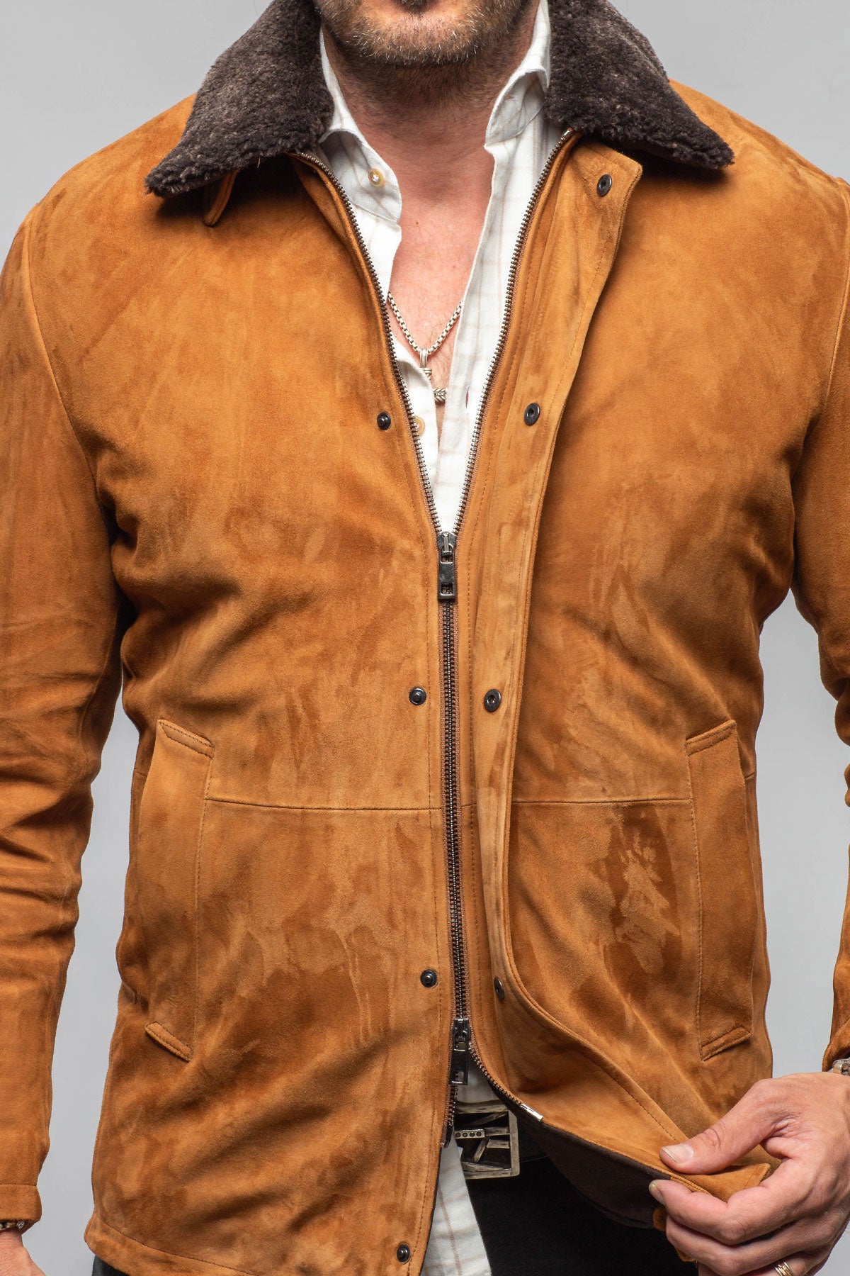Axel's Florence Collection Cheyenne Suede Jacket Samples - Mens - Outerwear - Cloth
