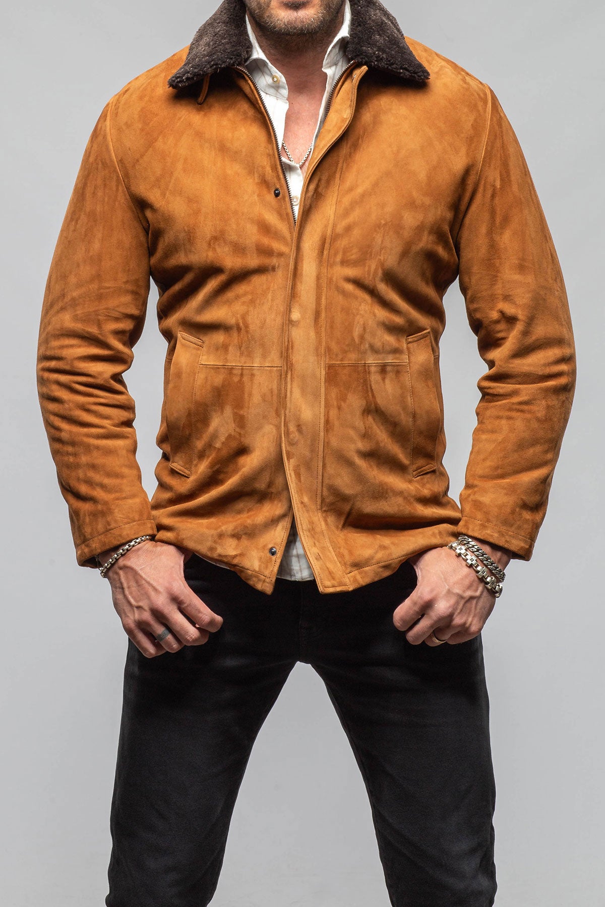 Axel's Florence Collection Cheyenne Suede Jacket Samples - Mens - Outerwear - Cloth