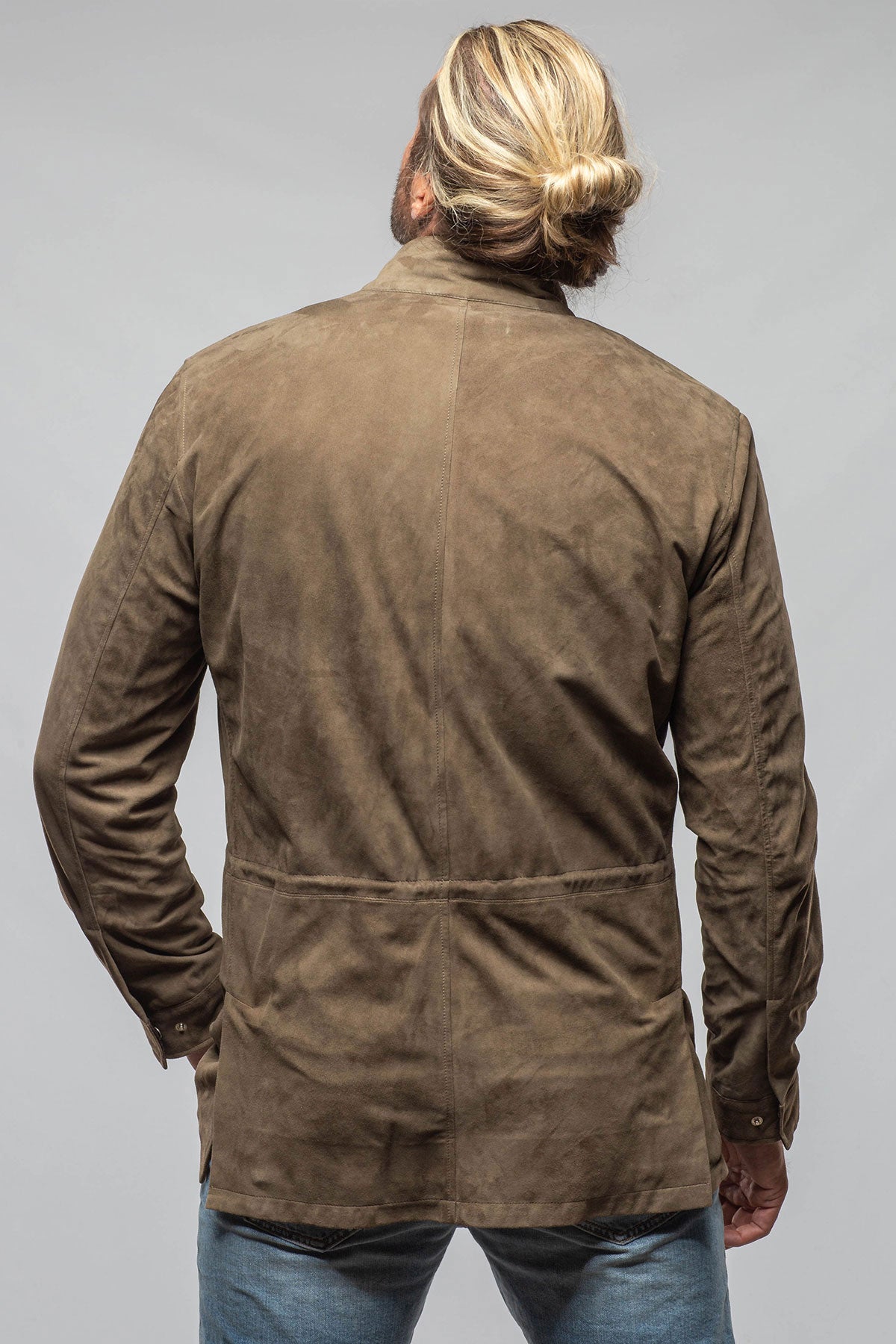 Drake Suede Safari Coat | Samples - Mens - Outerwear - Leather | Axel's Florence Collection