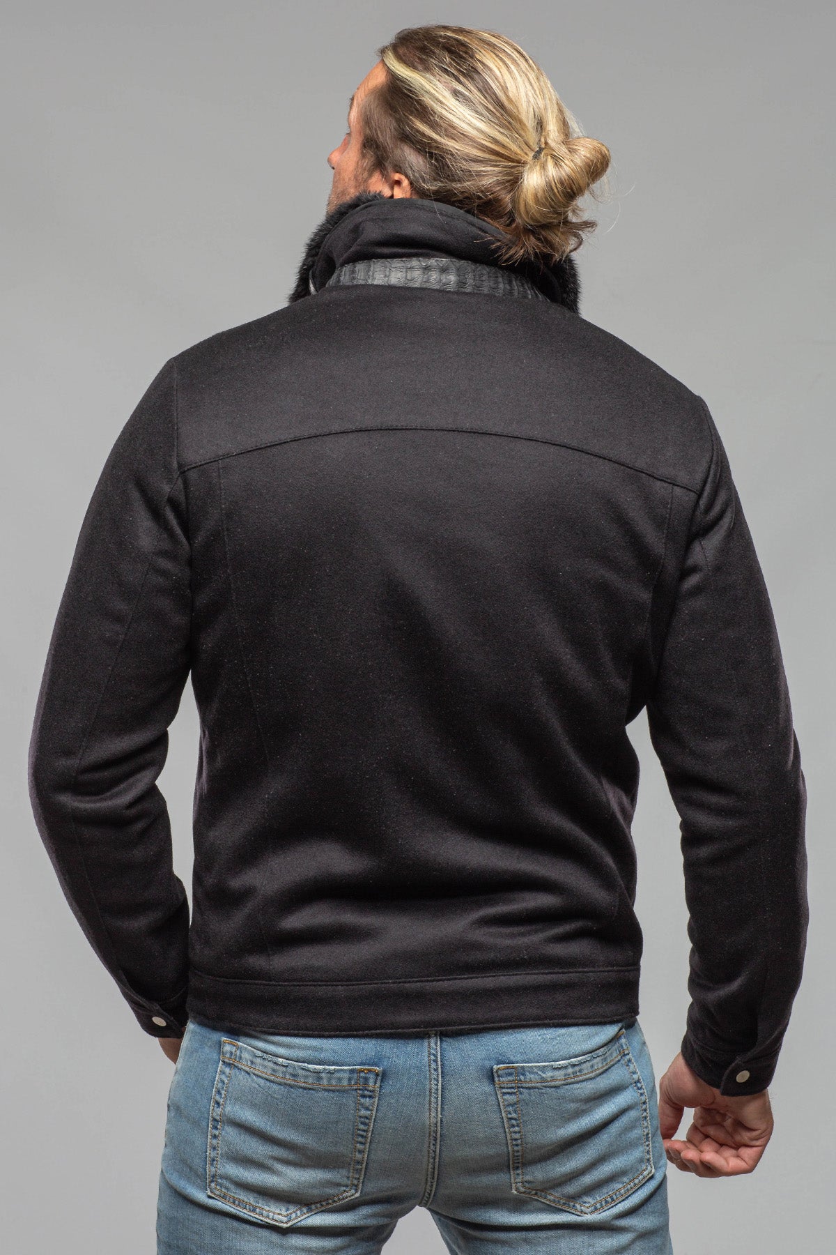 Axel's Florence Collection Lennox Cashmere/Python Jacket Samples - Mens - Outerwear - Cloth