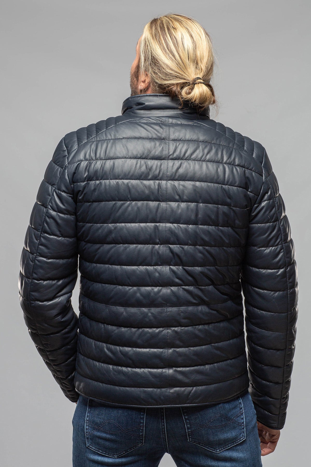 Axel's Florence Collection Limerock Nappa Leather Puffer Jacket Samples - Mens - Outerwear - Leather