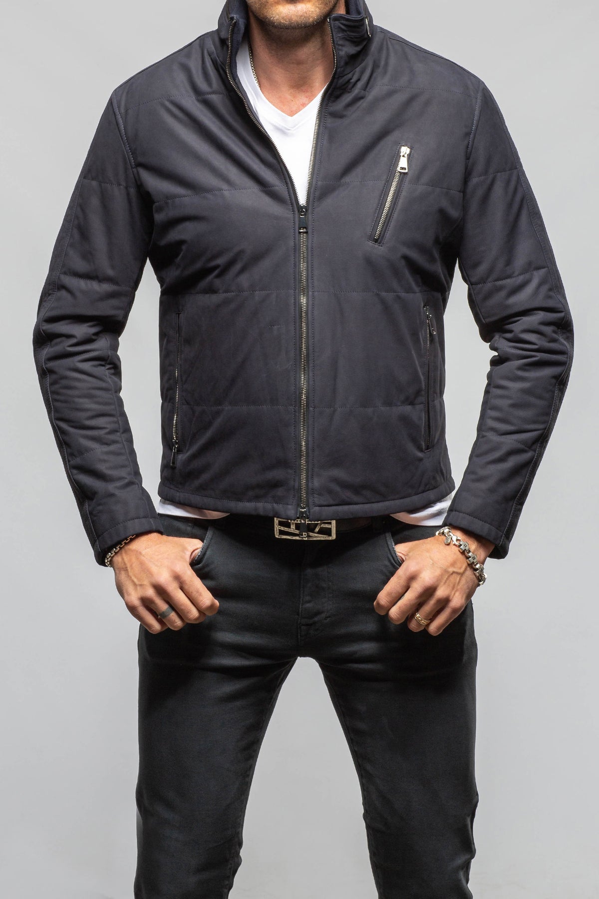 Axel's Florence Collection Lorenzo Nubuck Jacket Samples - Mens - Outerwear - Leather