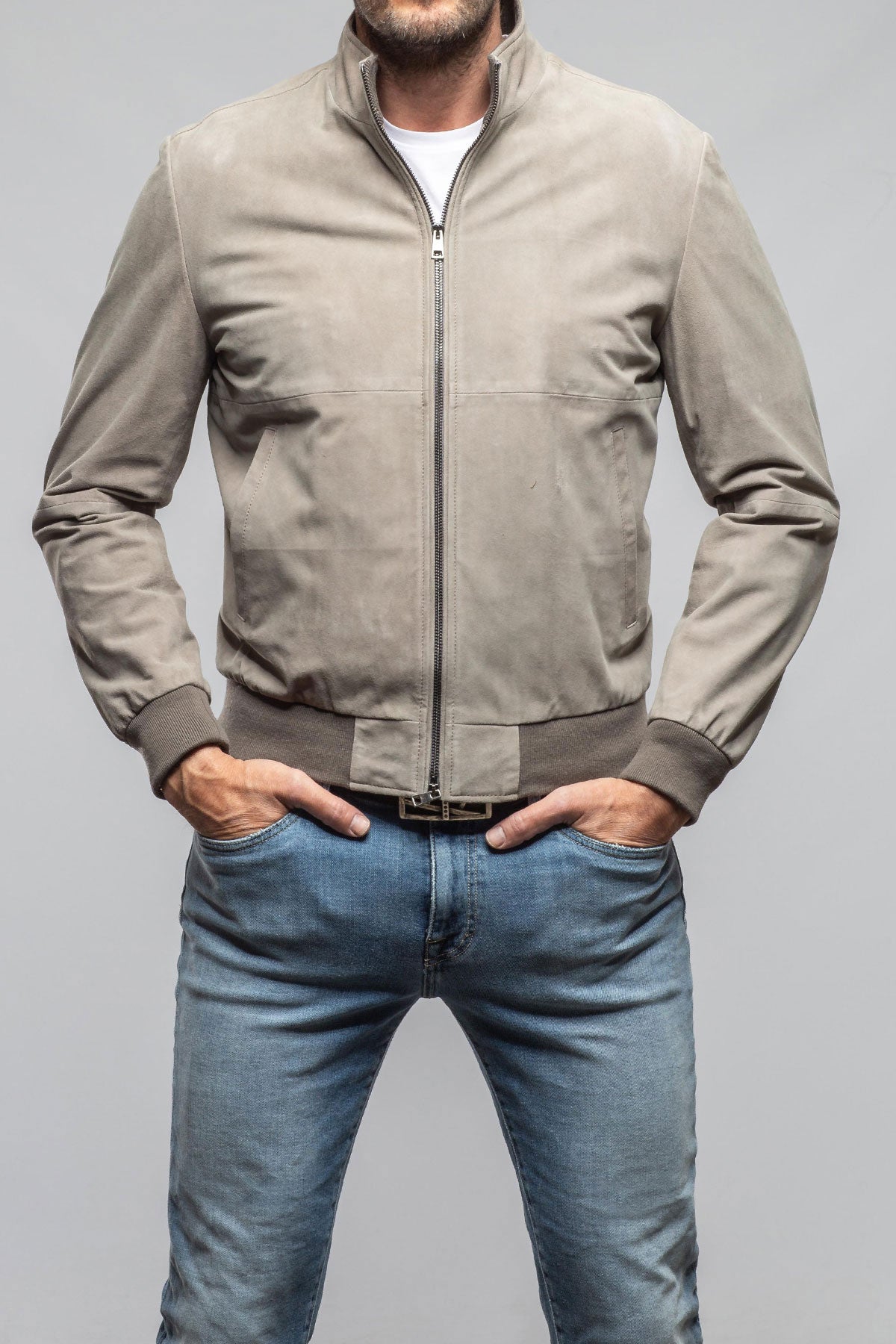 Axel's Florence Collection Micheal Suede Jacket Samples - Mens - Outerwear - Leather