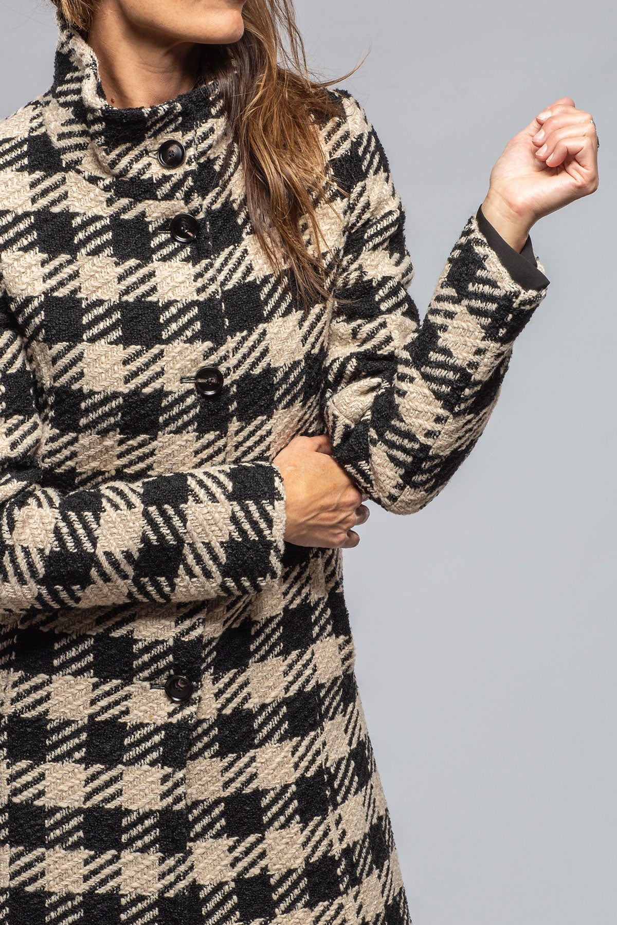 Axel's Florence Collection Millie Houndstooth Coat Ladies - Outerwear - Cloth