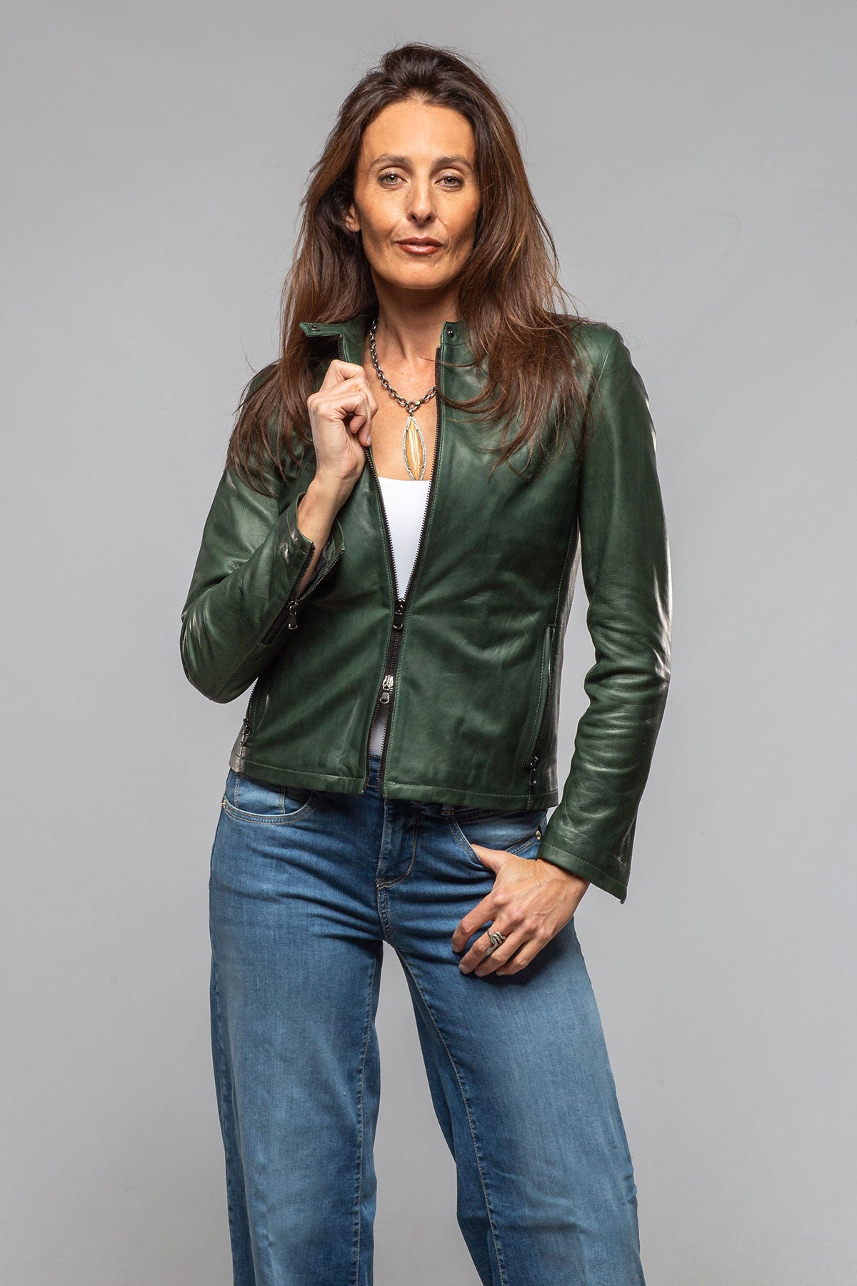 Axel's Florence Collection Mojave Moto Jacket Samples - Ladies - Outerwear - Leather