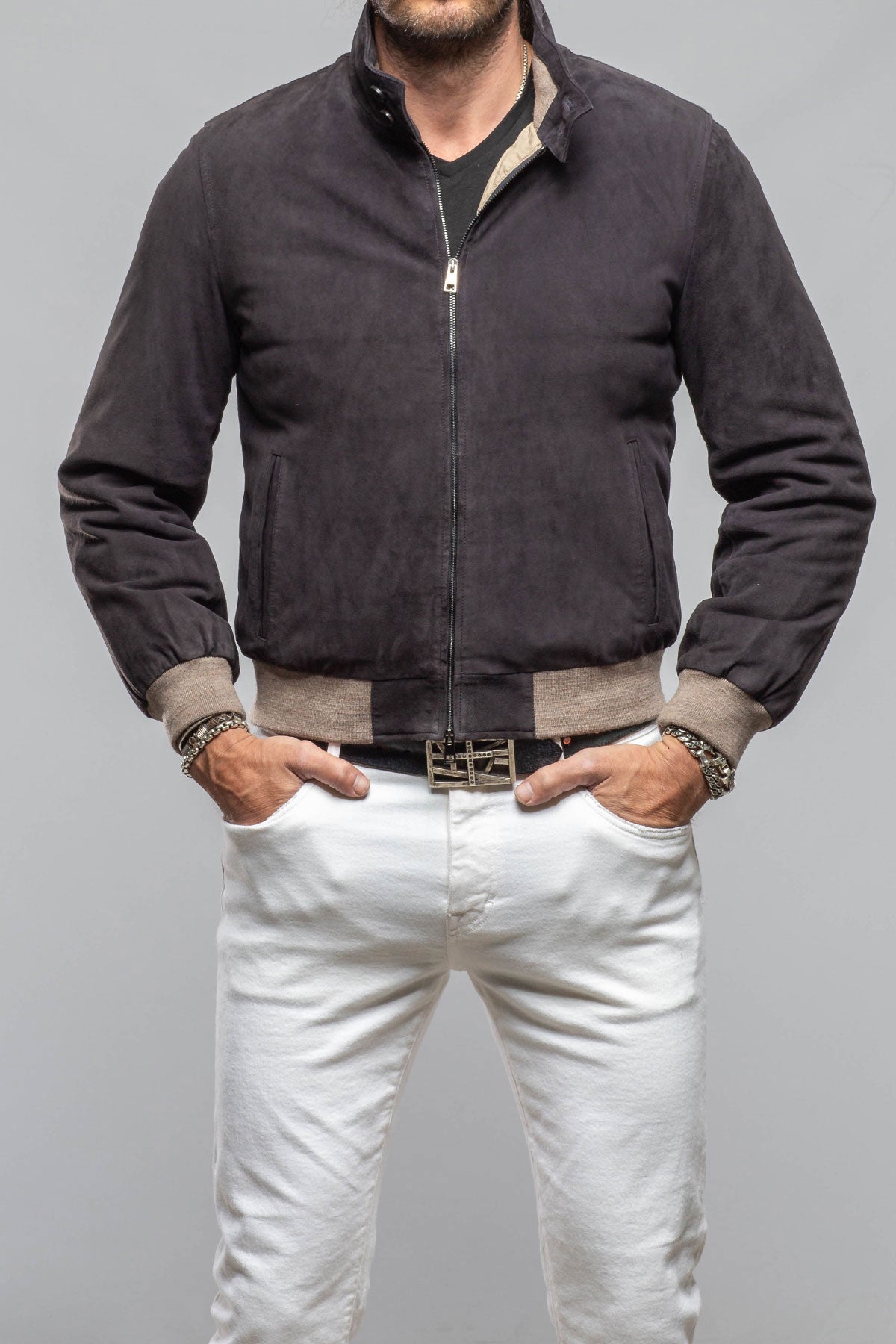 Axel's Florence Collection The Durango Suede Jacket Samples - Mens - Outerwear - Leather