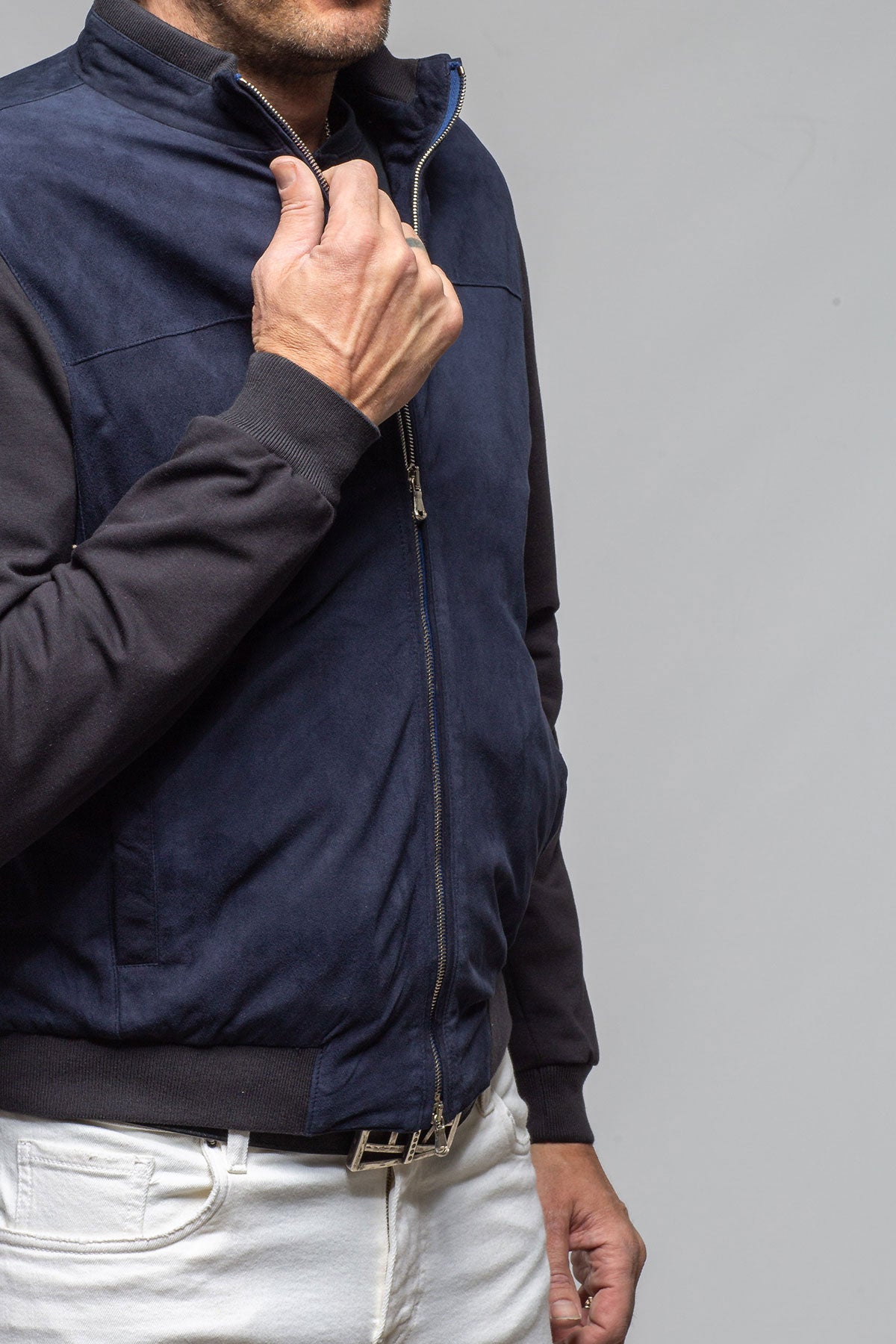 Axel's Florence Collection Townsend Hybrid Jacket Samples - Mens - Outerwear - Leather