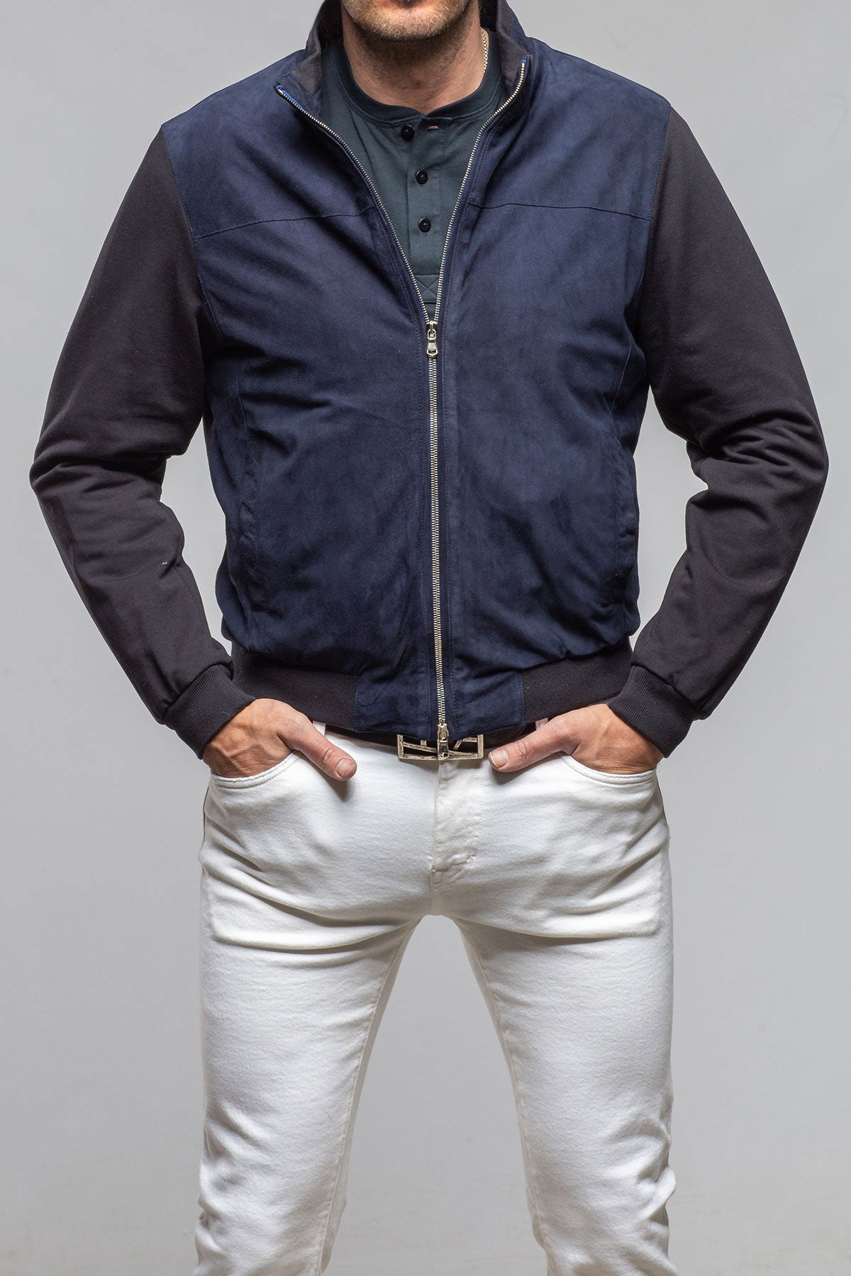 Axel's Florence Collection Townsend Hybrid Jacket Samples - Mens - Outerwear - Leather