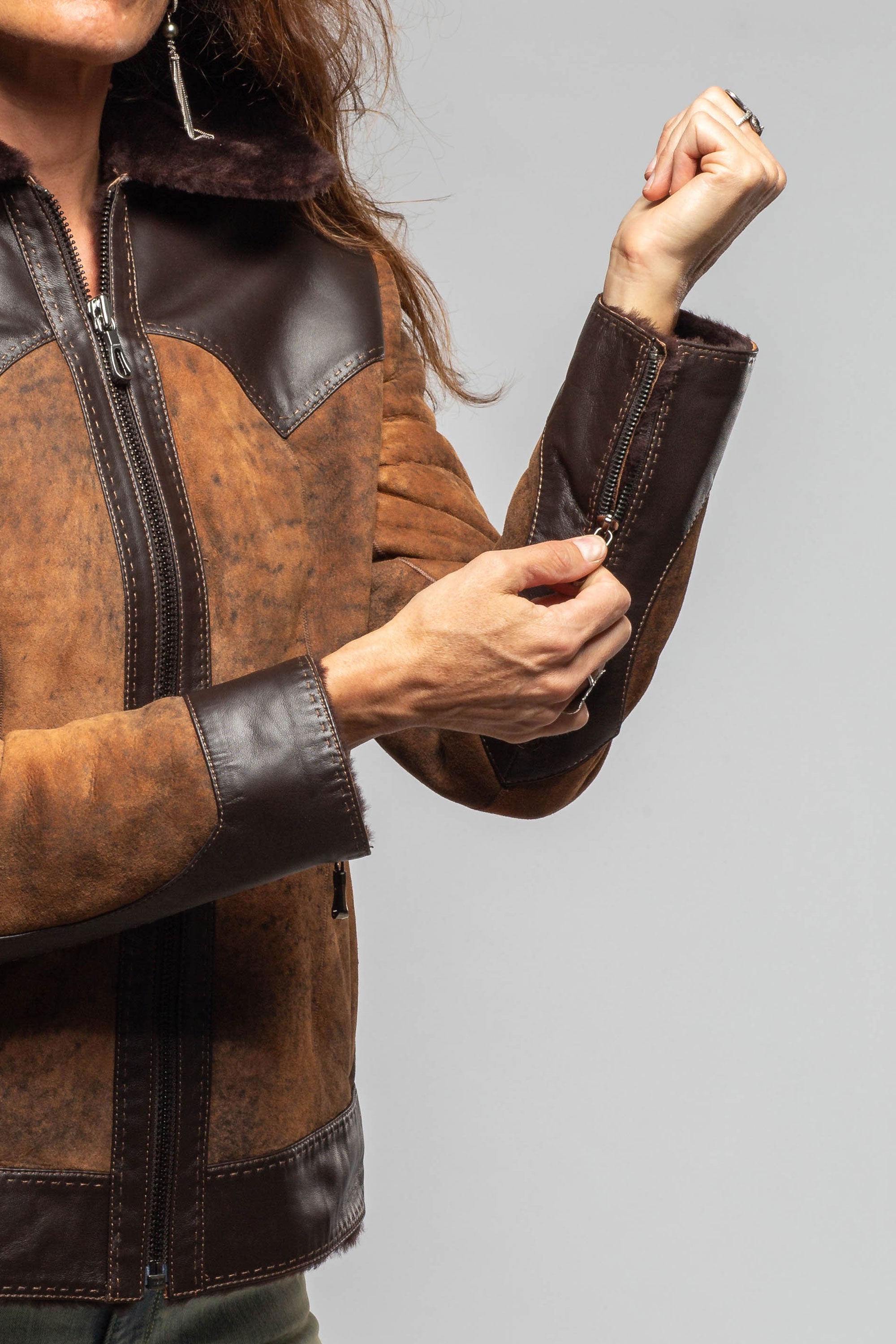 Axel's Florence Collection Wildwood Merino Shearling Jacket Samples - Ladies - Outerwear - Shearling