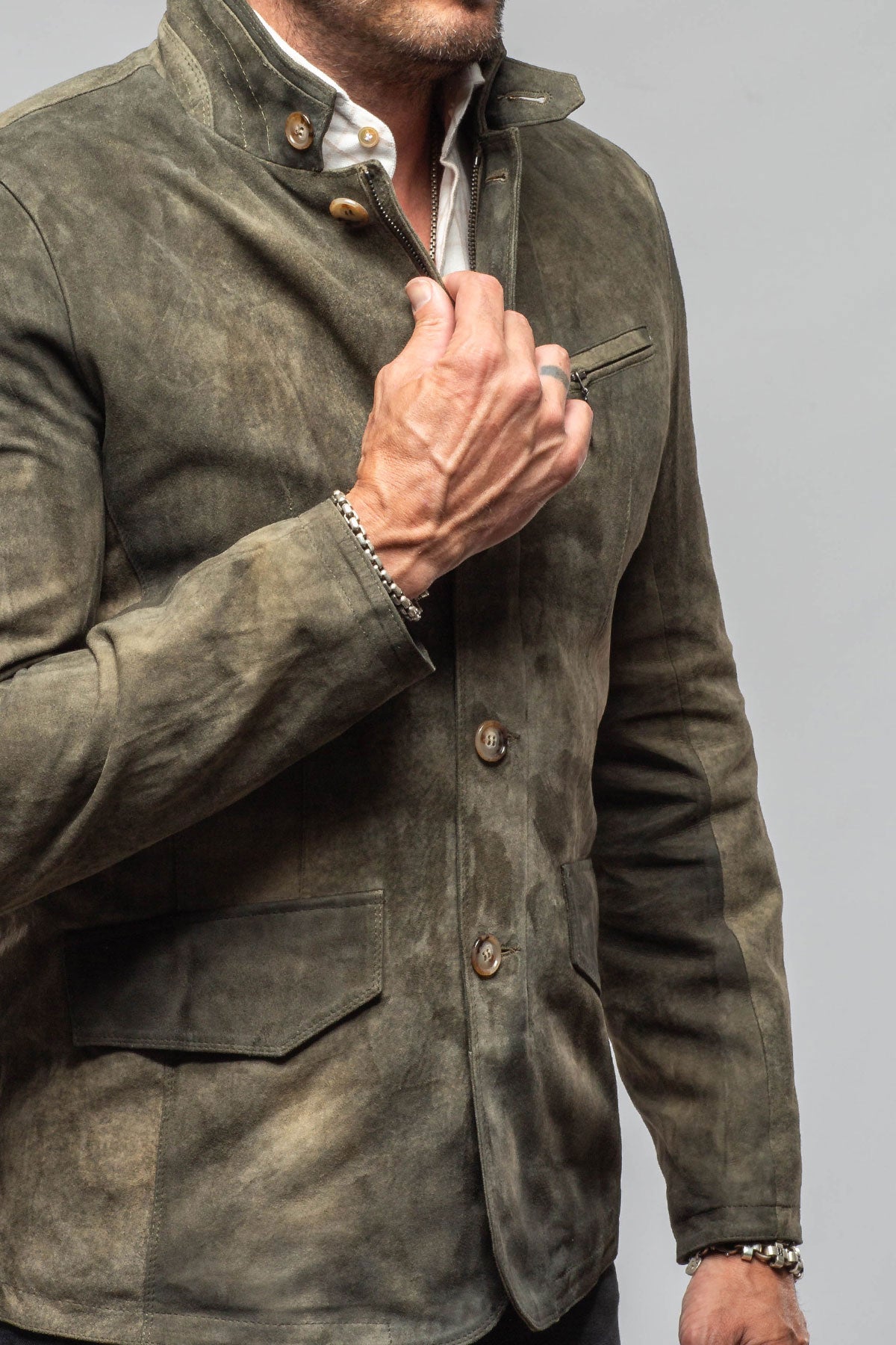 Axel's Florence Collection Wilhelm Suede Blazer Samples - Mens - Outerwear - Cloth