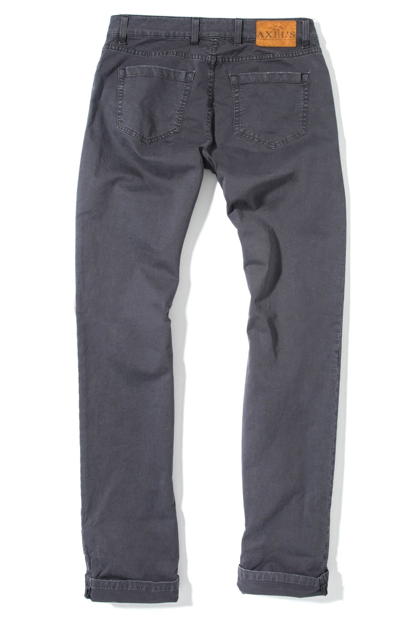 Flagstaff Stretch Cotton Twill In Anthracite | Mens - Pants - 5 Pocket | Axel's Premium Denim