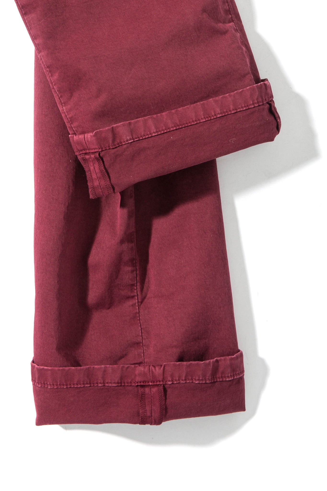 Axel's Premium Denim Flagstaff Stretch Cotton Twill in Bordeaux Mens - Pants - 5 Pocket