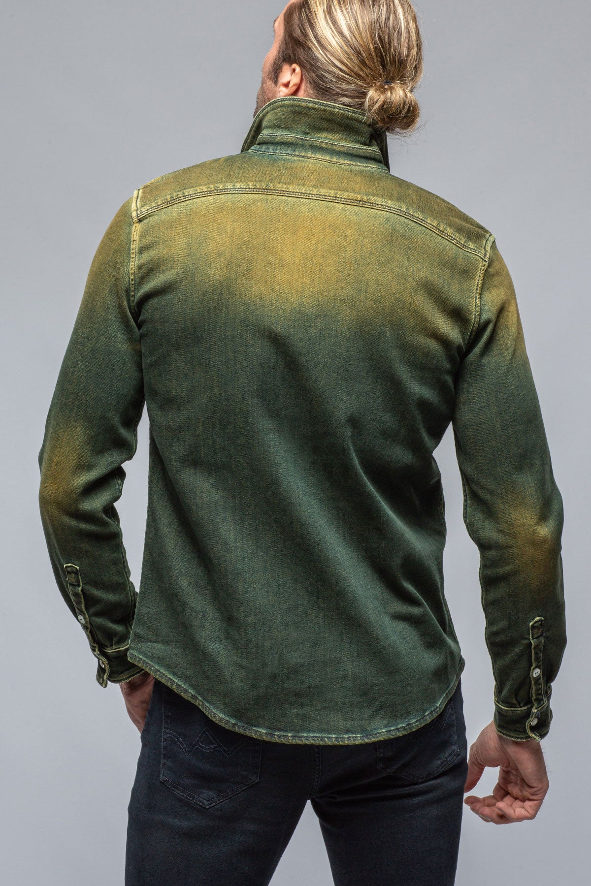 Roper Over-Dyed Western Snap Shirt In Ocra | Mens - Snap Shirts | Axel's Premium Denim