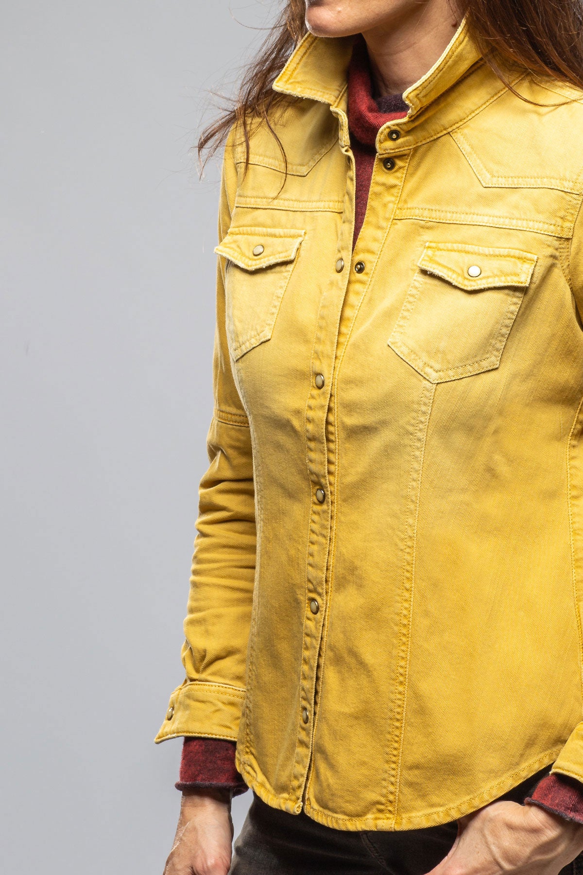 Axel's Premium Denim | Sweetwater Denim Shirt In Curcuma | Ladies - Snap Shirts