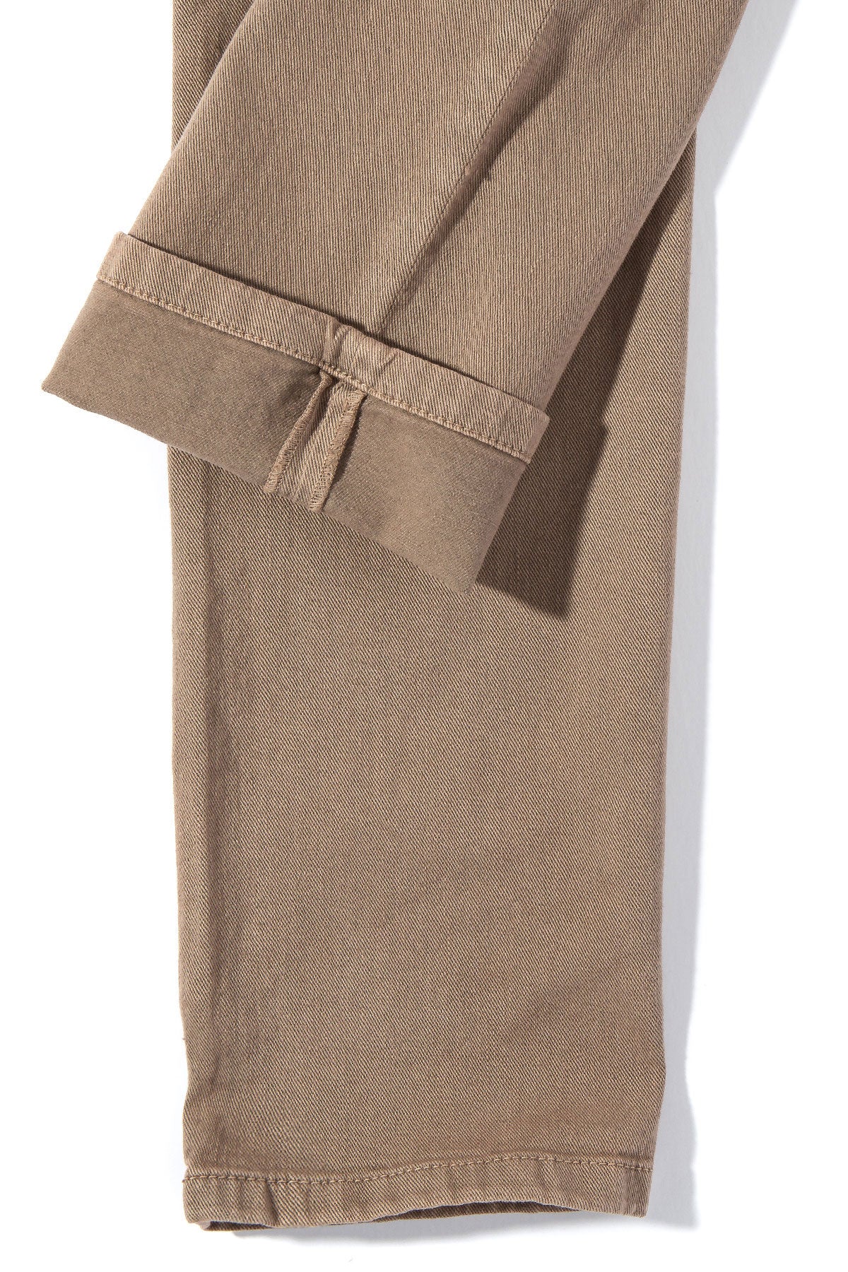 Axel's Premium Denim Taos Slim Cotton/Linen Denim in Tortora Mens - Pants - 5 Pocket