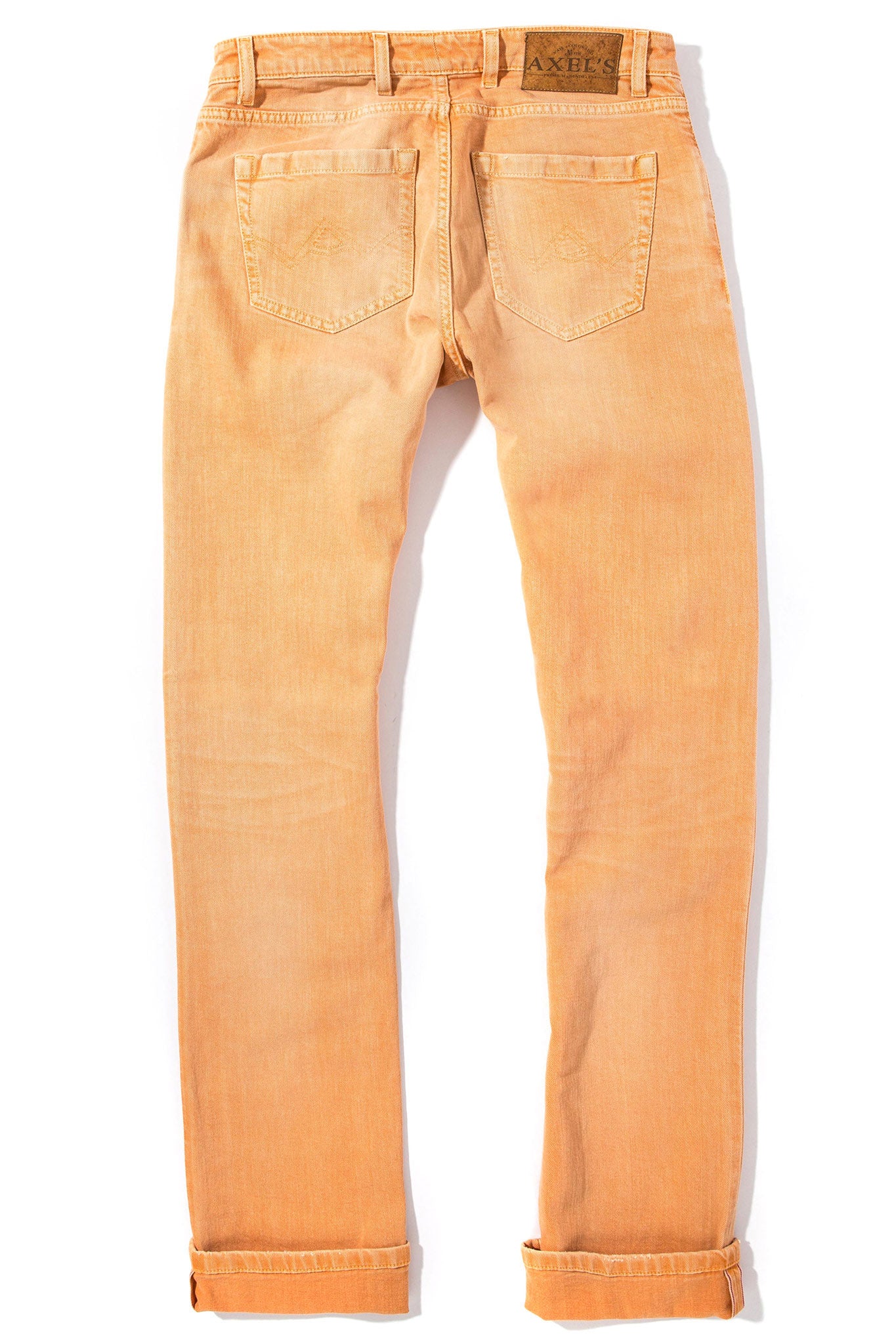 Axel's Premium Denim Tucson Selvedge Denim In Arancio Mens - Pants - 5 Pocket