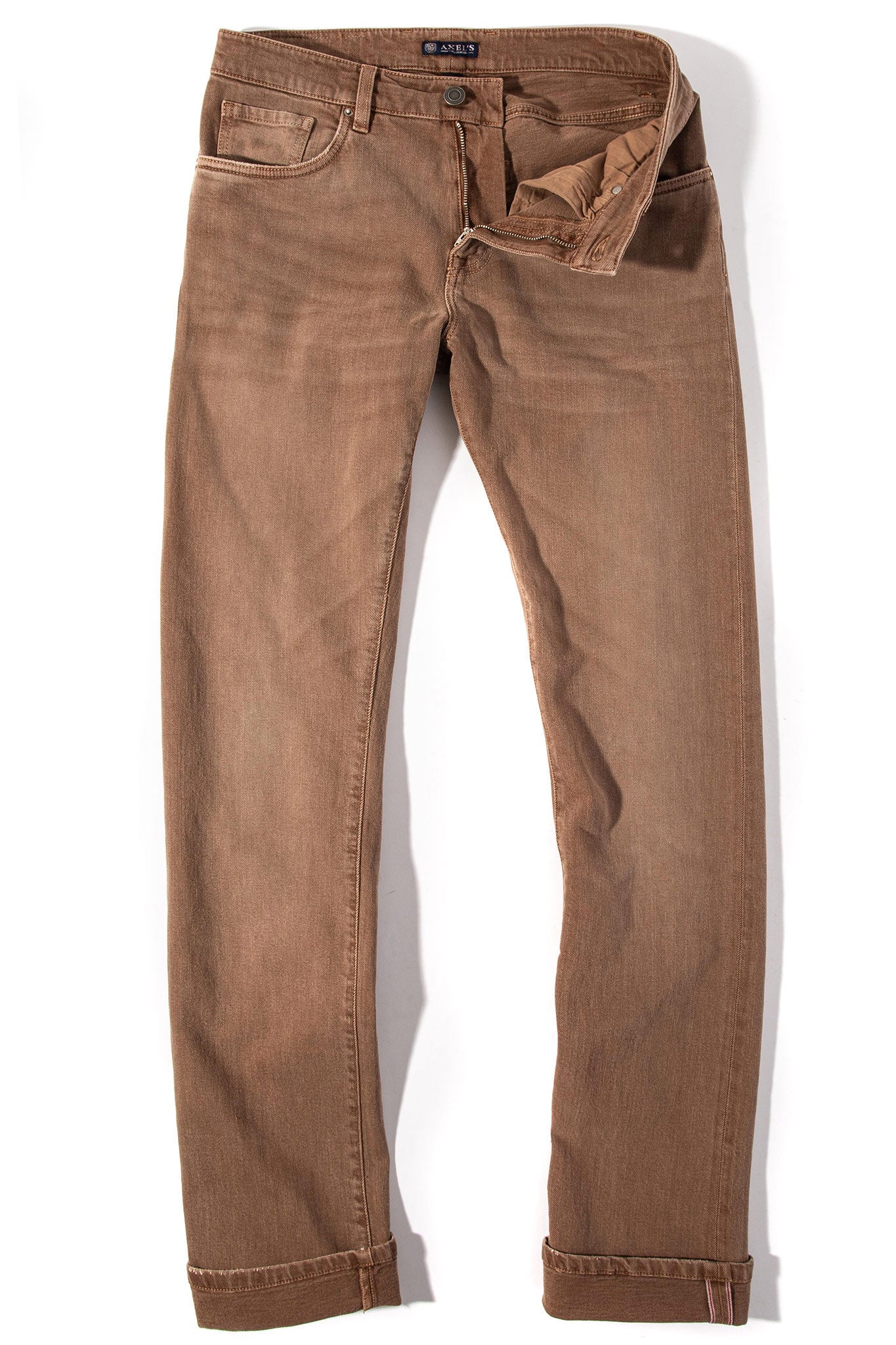 Axel's Premium Denim Tucson Selvedge Denim In Desert Sand Vintage II Mens - Pants - 5 Pocket