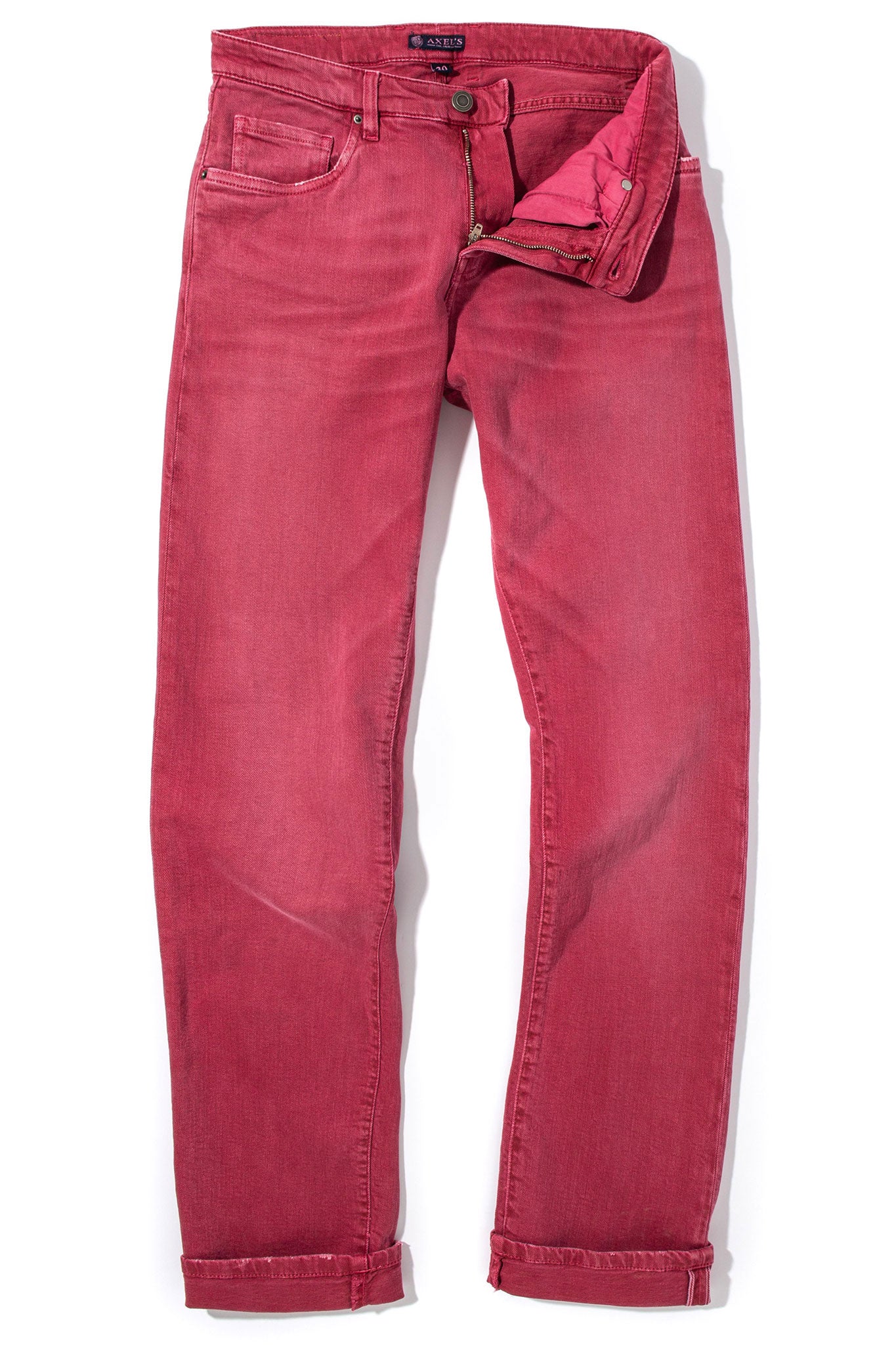 Axel's Premium Denim Tucson Selvedge Denim In Fragola Mens - Pants - 5 Pocket