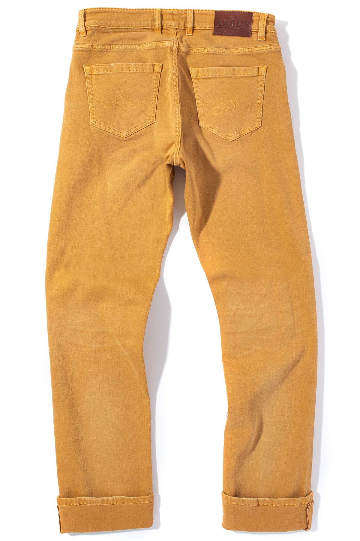 Tucson Selvedge Denim In Ocra | Mens - Pants - 5 Pocket | Axel's Premium Denim