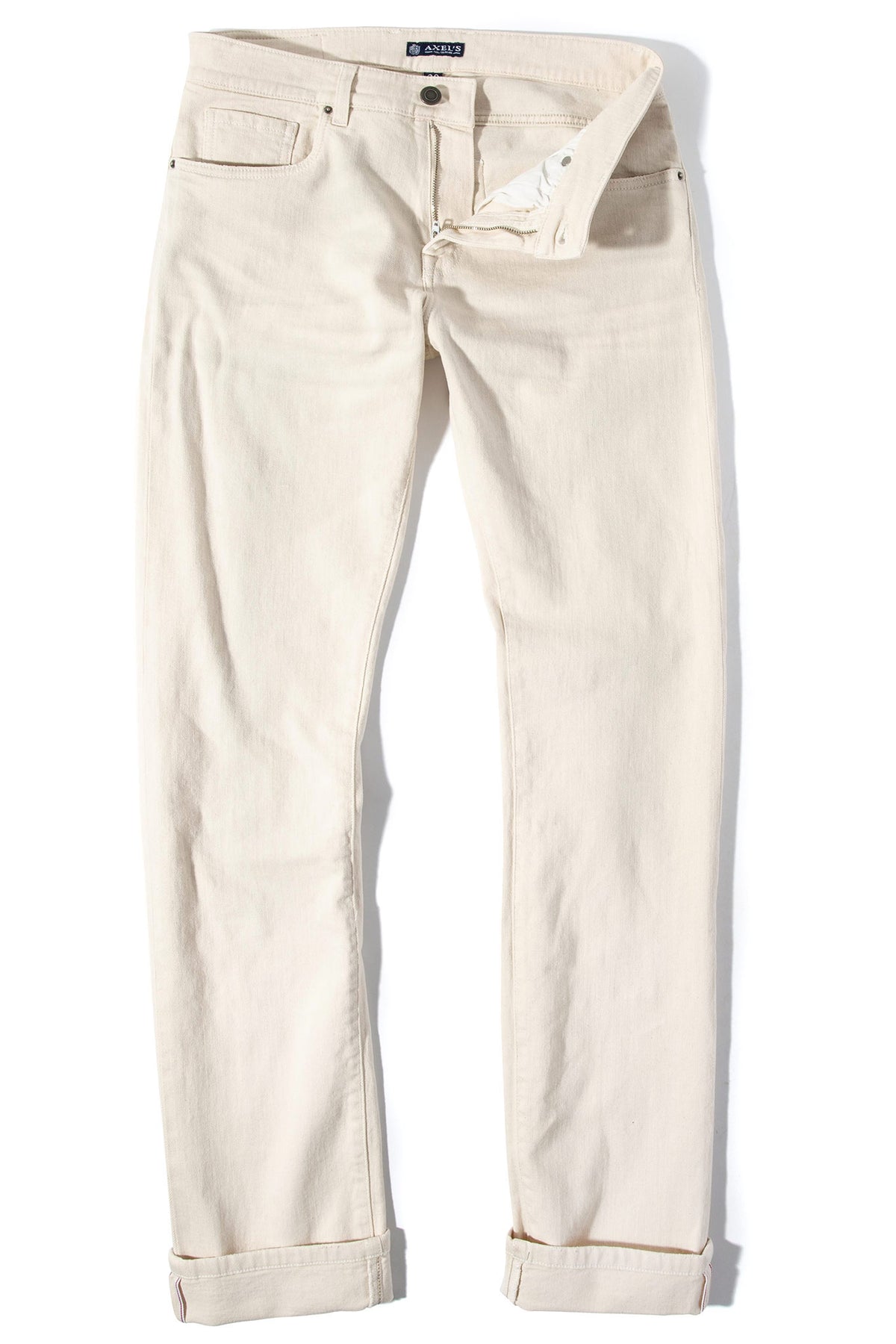 Axel's Premium Denim Tucson Selvedge Denim In Off White Mens - Pants - 5 Pocket