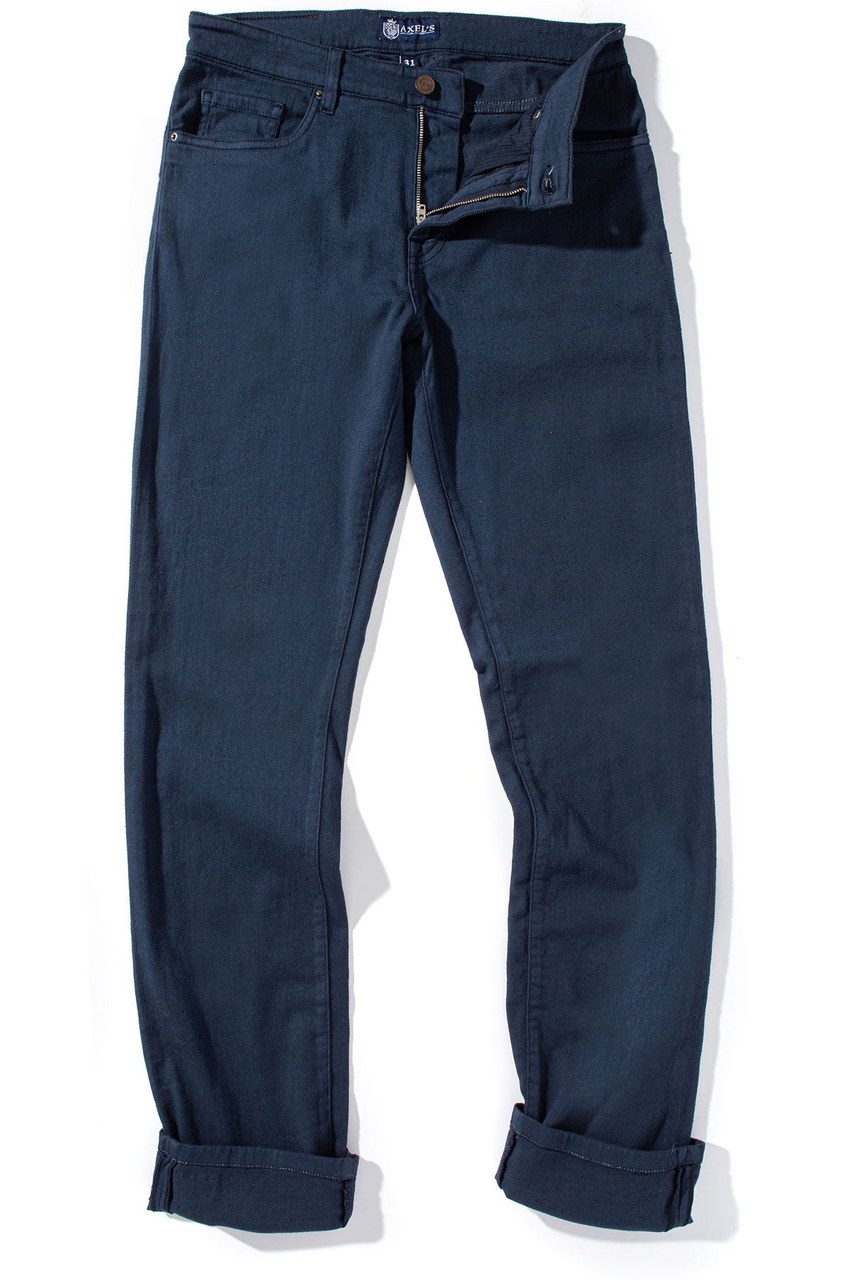 Axel's Premium Denim Winslow 5-Pocket Trouser In Blue Navy Mens - Pants - 5 Pocket