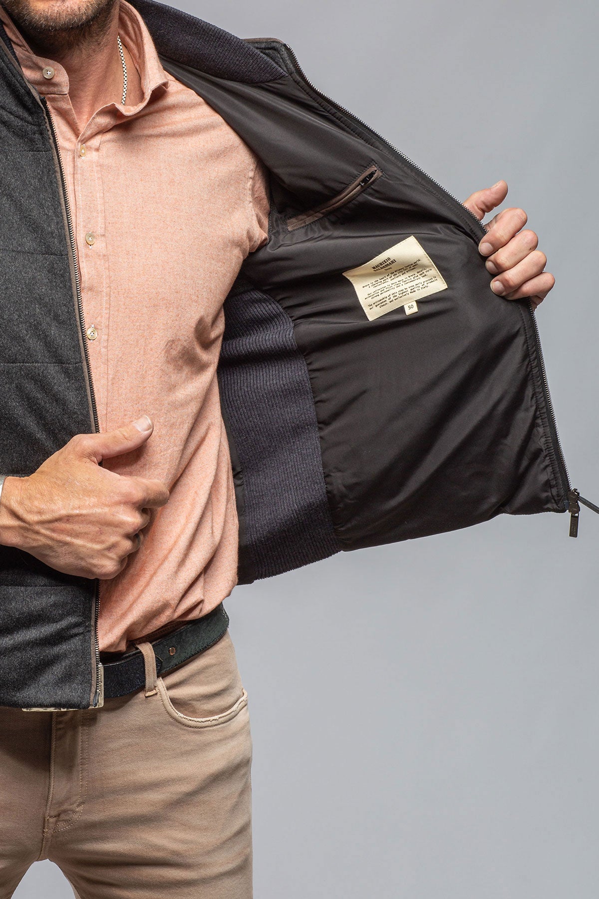 Axels-BDSR Alba Cashmere Vest in Charcoal Mens - Outerwear - Cloth