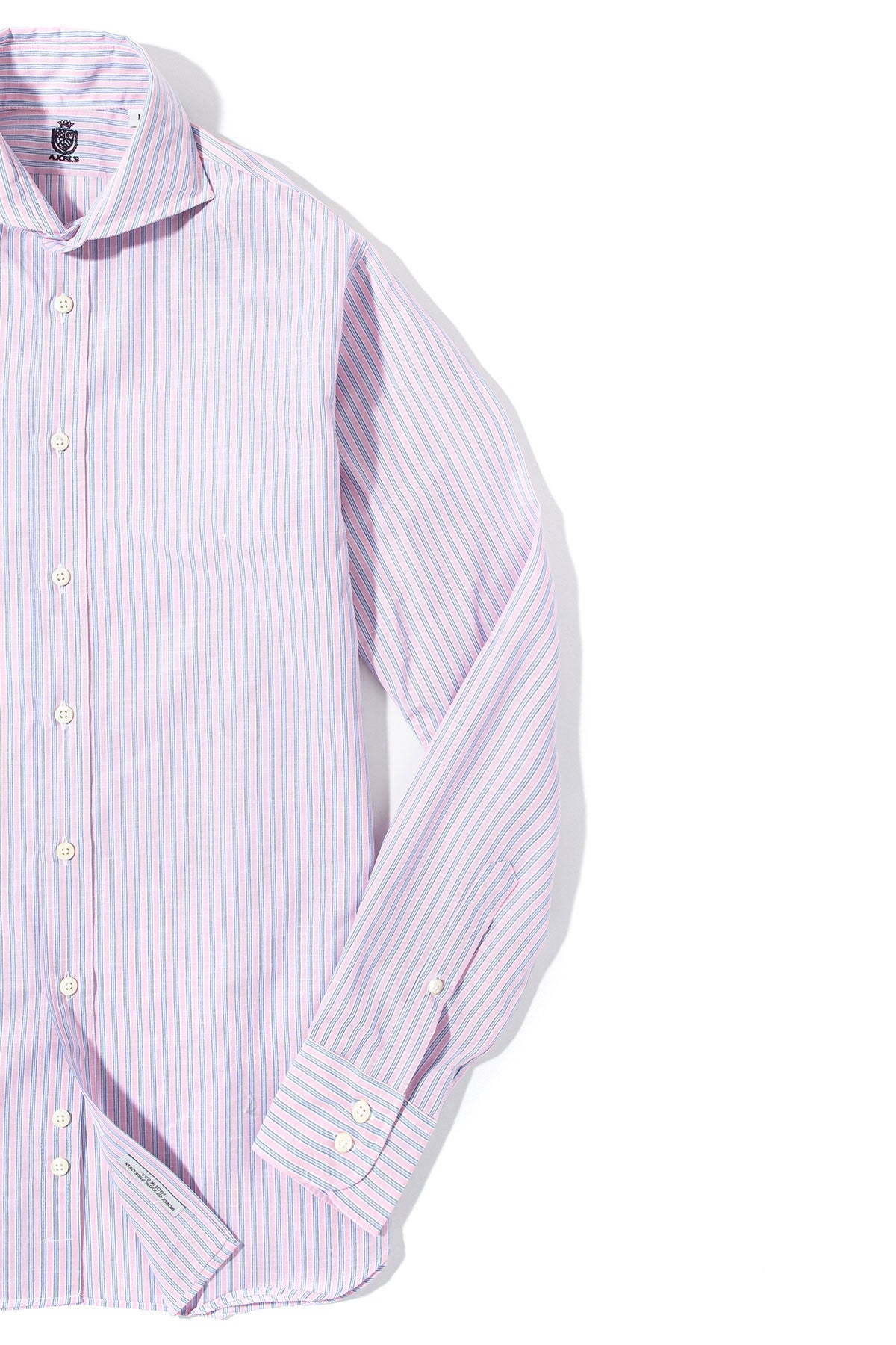 Axels-Is Taycan Cotton Linen Shirt in Pink Mens - Shirts - Dress
