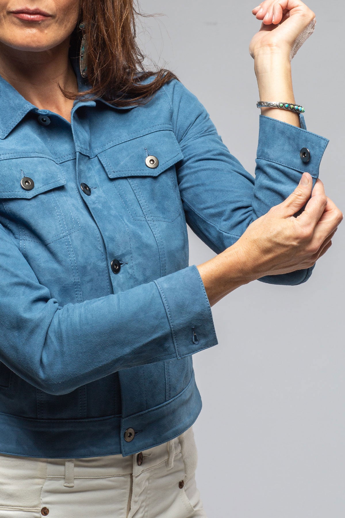 Axels Leonna Suede Velour Jacket Ladies - Outerwear - Leather