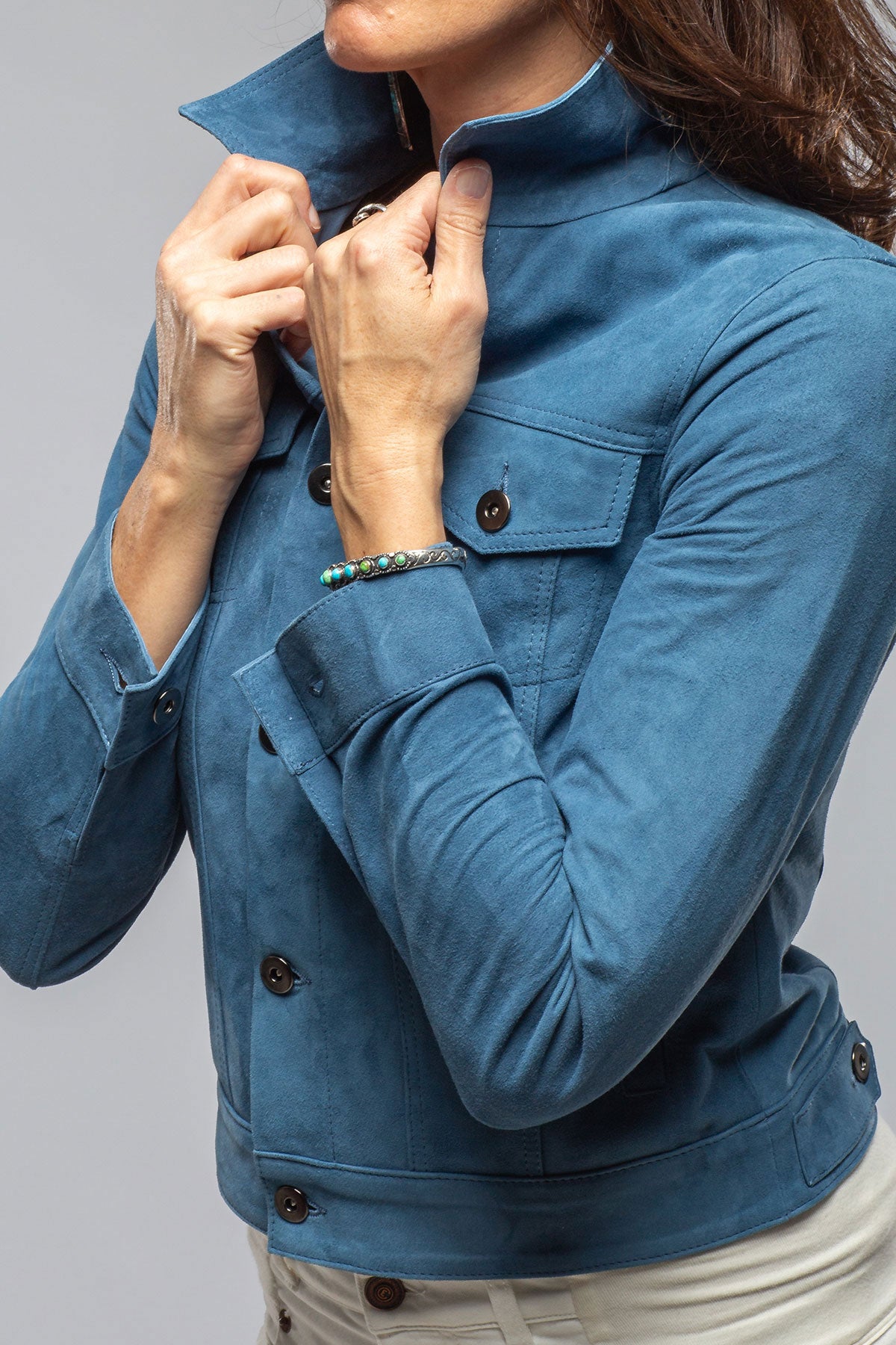 Axels Leonna Suede Velour Jacket Ladies - Outerwear - Leather